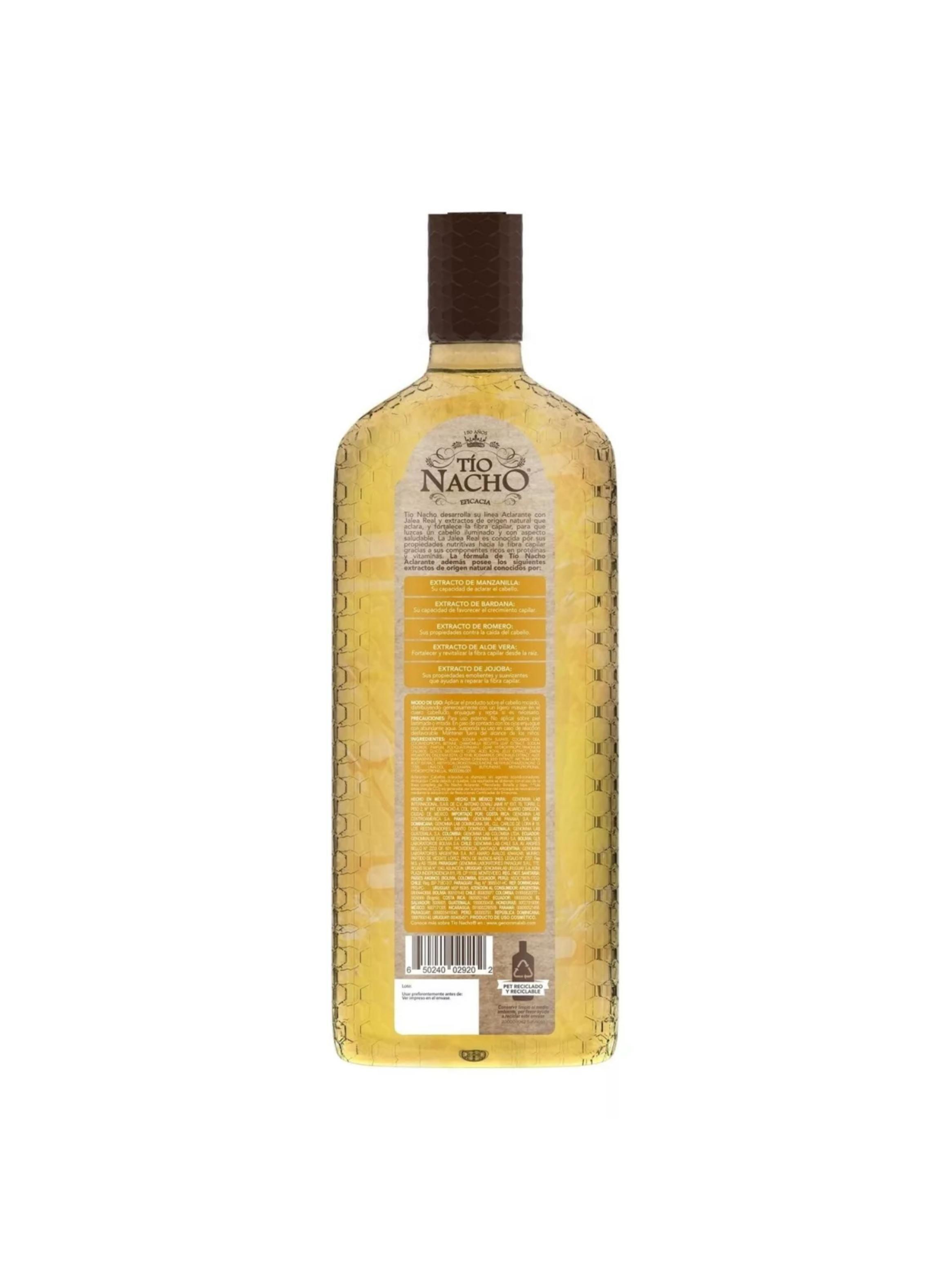 Tío Nacho Aclarante Anticaida Jalea Real + Manzanilla 1 LT-1