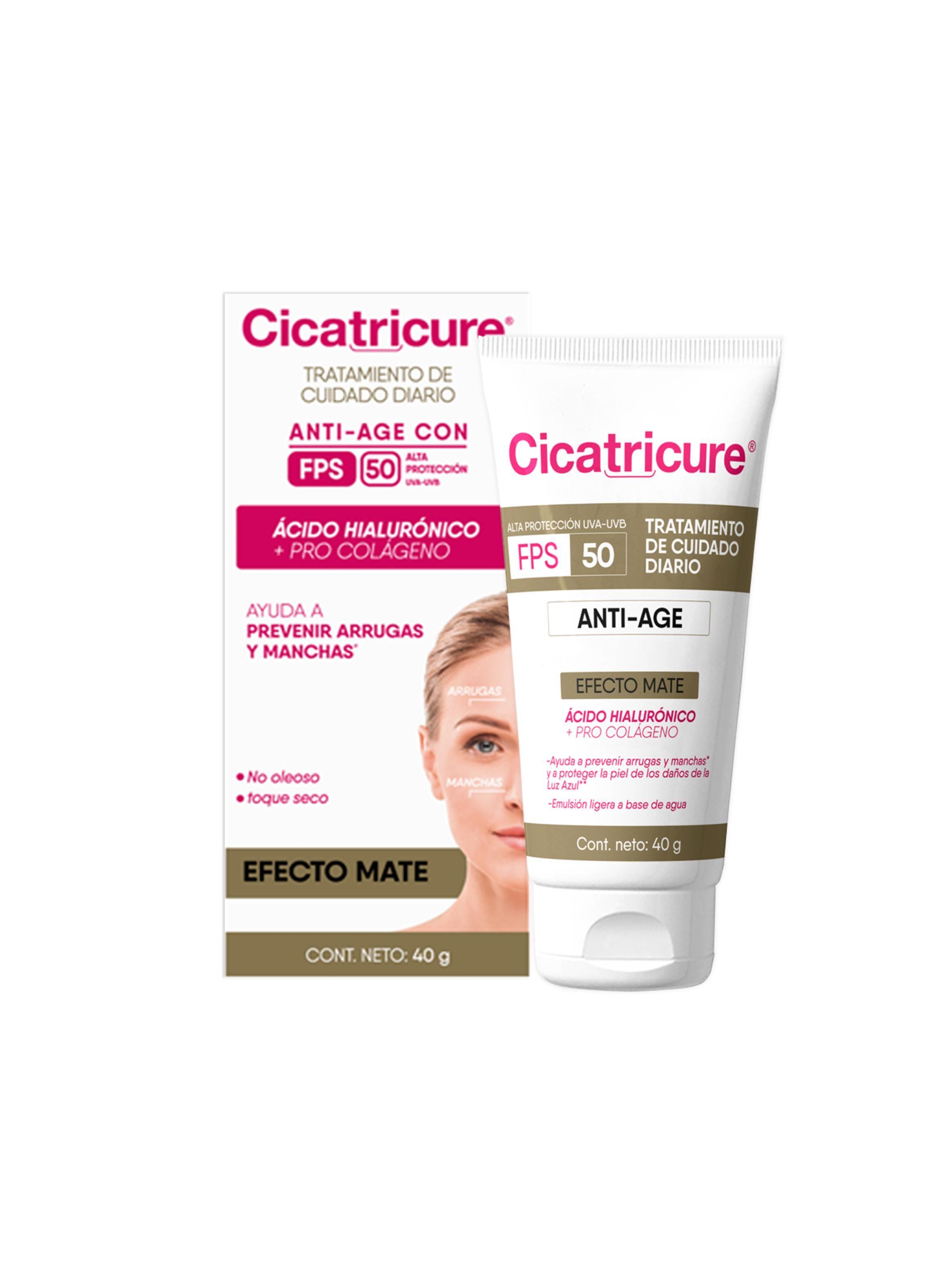 Cicatricure Crema Antiedad Fps 50 Efecto Mate 40 G-0