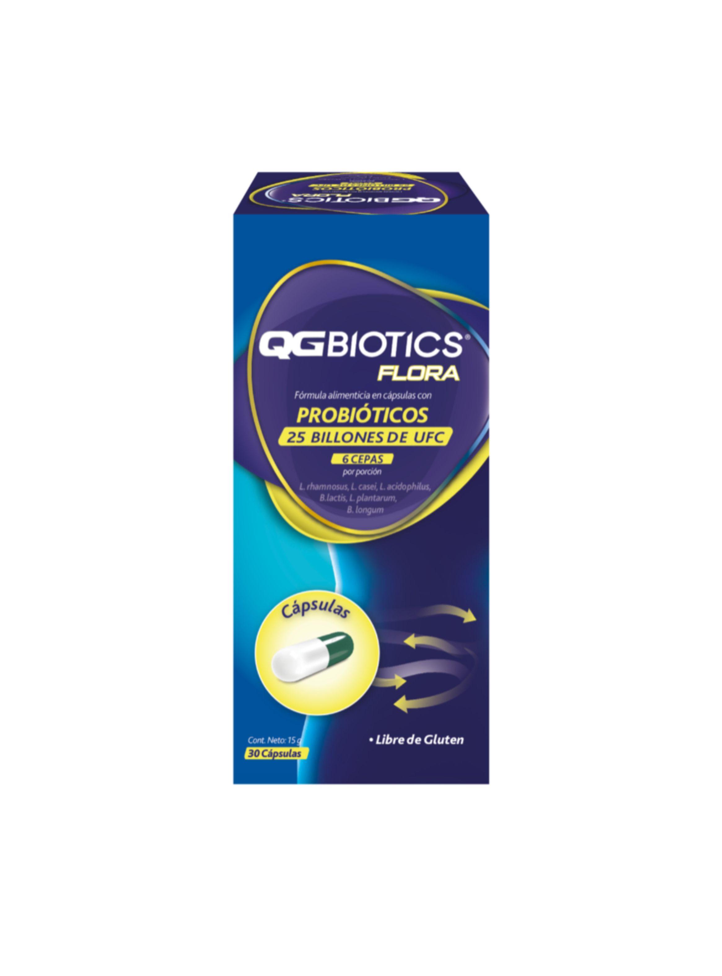 QGBiotics Flora probióticos 25 billones UFC - 30 cápsulas-0
