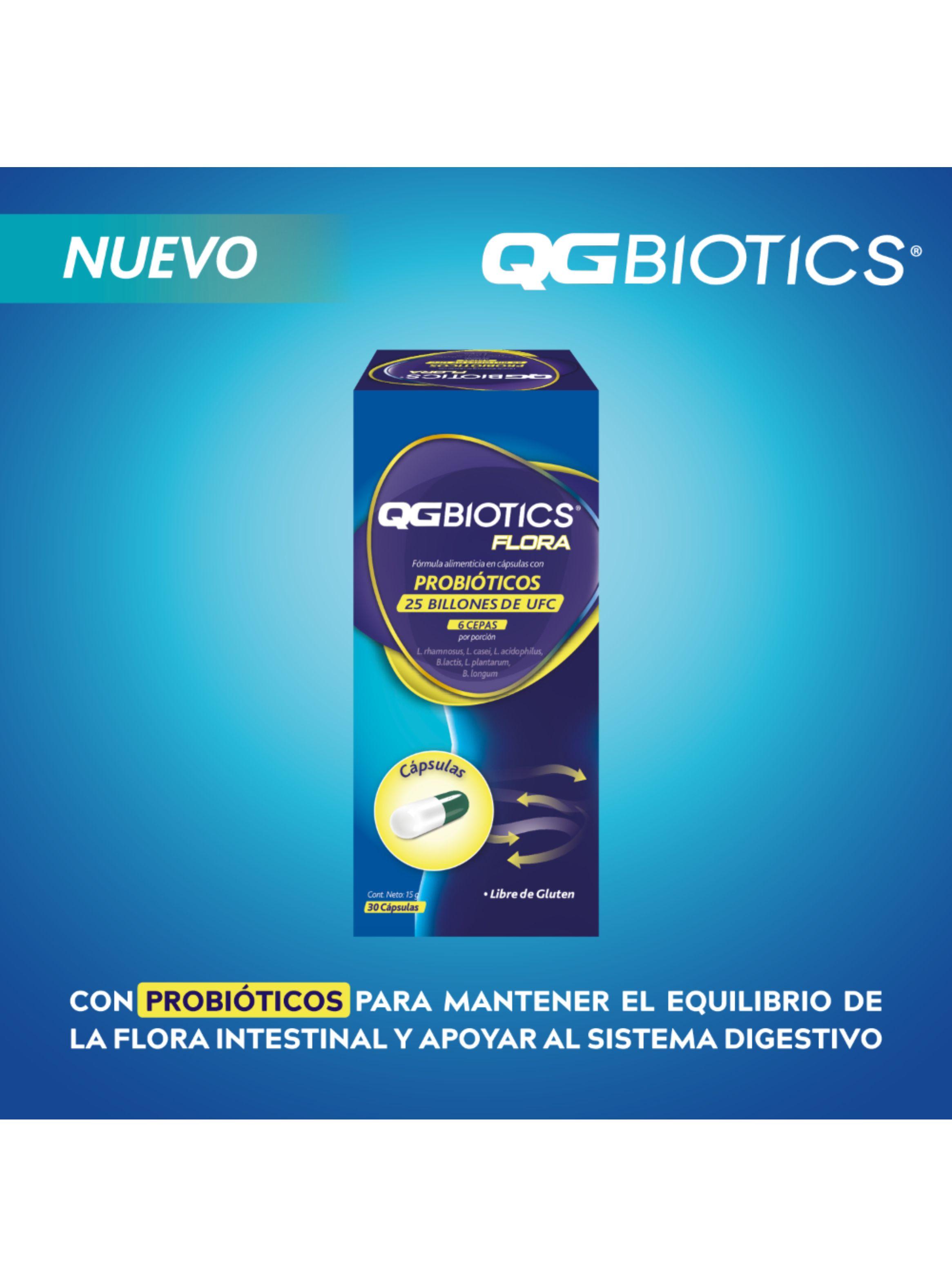 QGBiotics Flora probióticos 25 billones UFC - 30 cápsulas-1