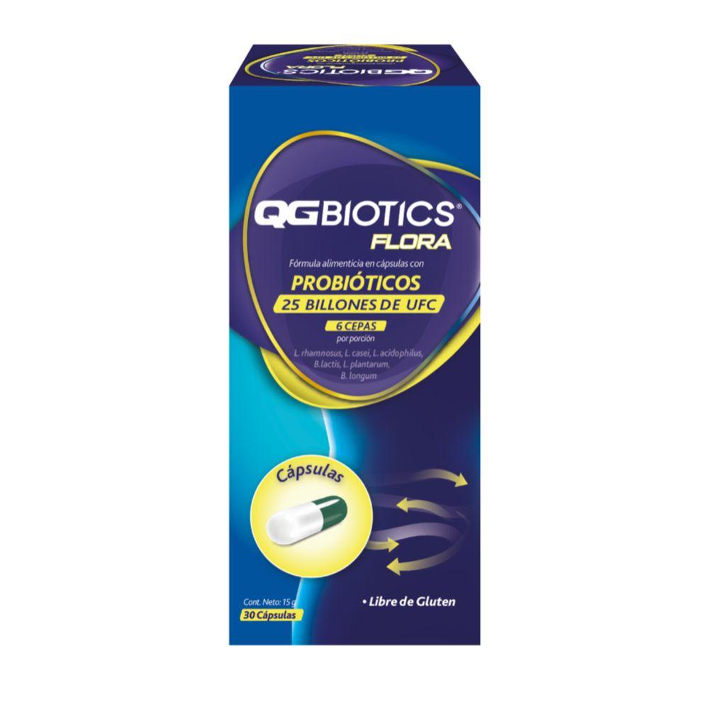 QGBiotics Flora probióticos 25 billones UFC - 30 cápsulas-0