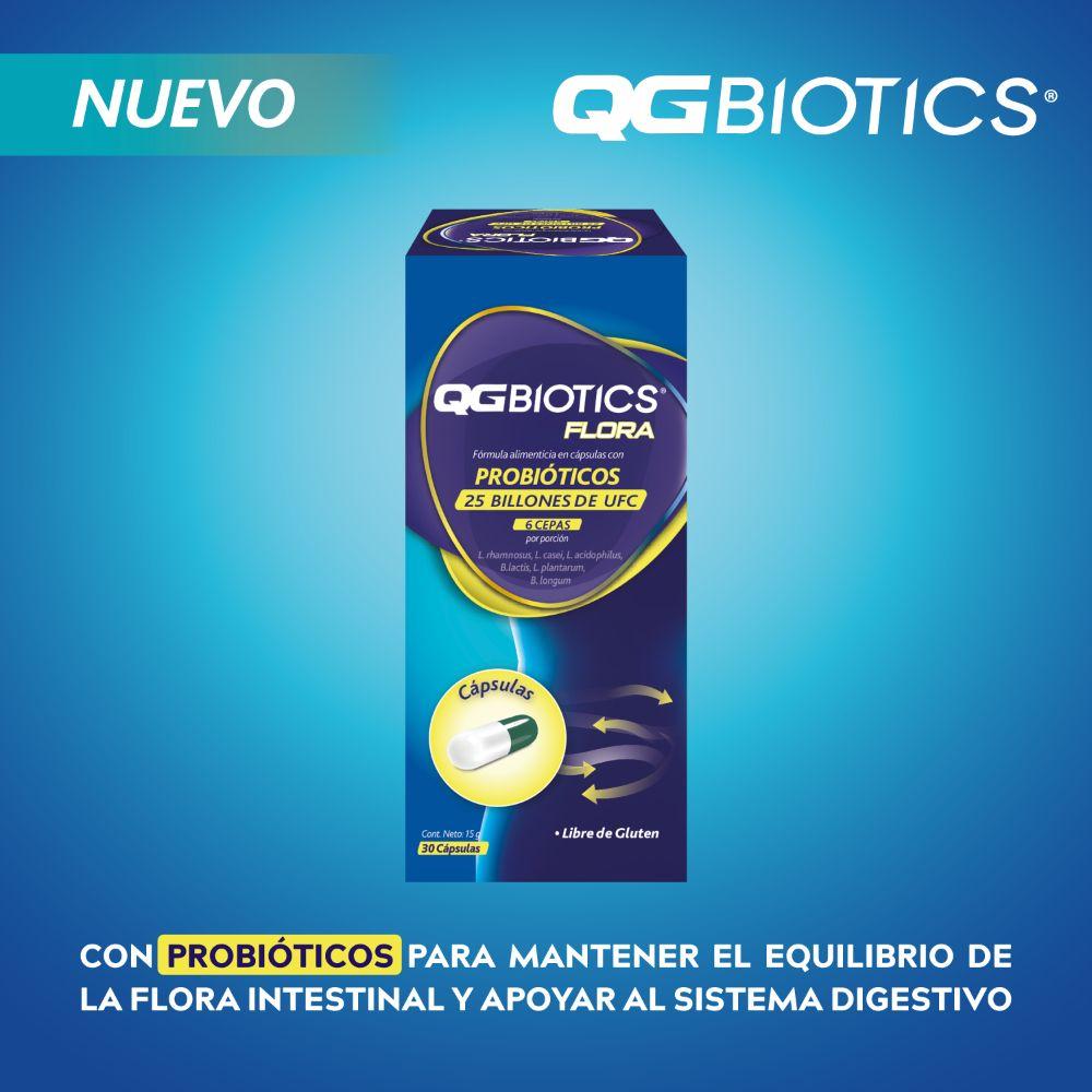 QGBiotics Flora probióticos 25 billones UFC - 30 cápsulas-1