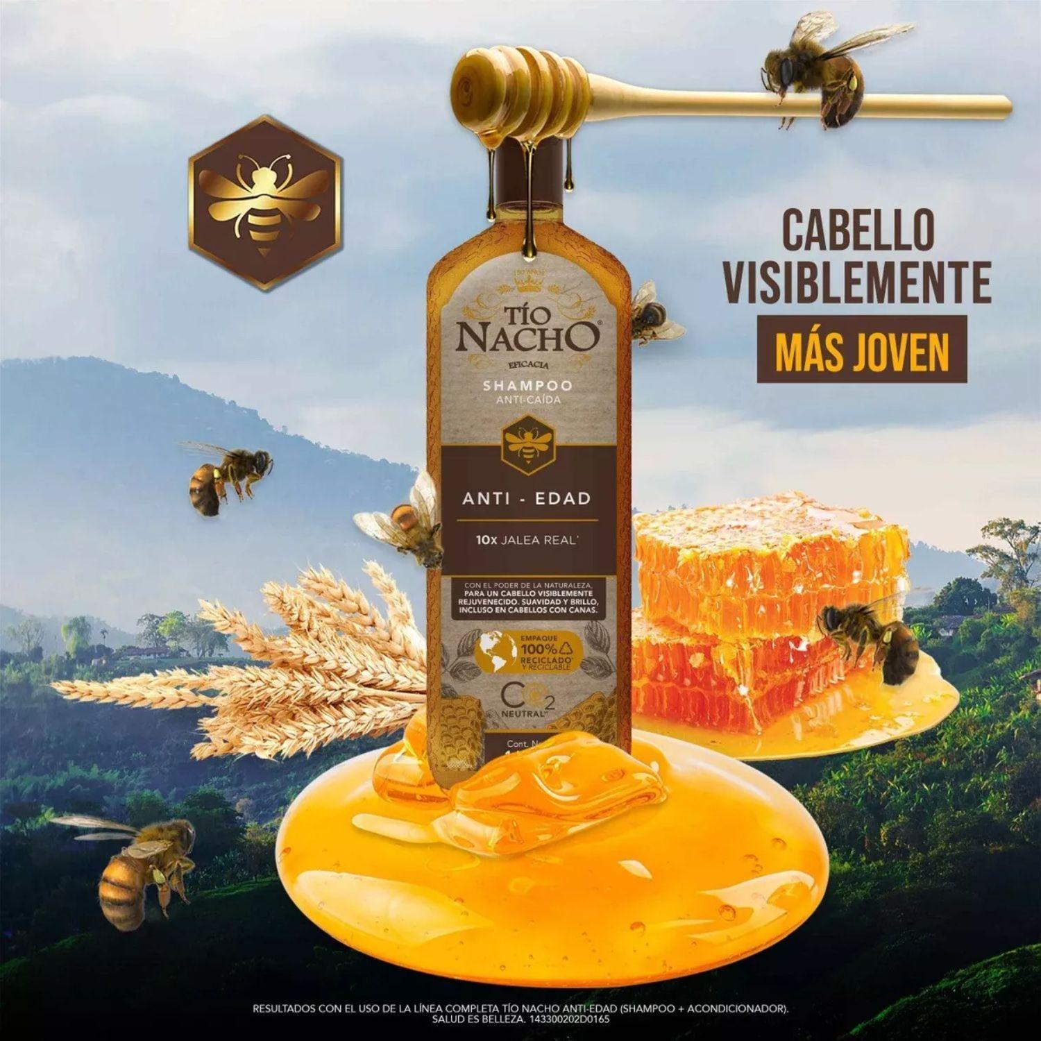 Tío Nacho Shampoo Anticaida Anti-edad 1 LT-3