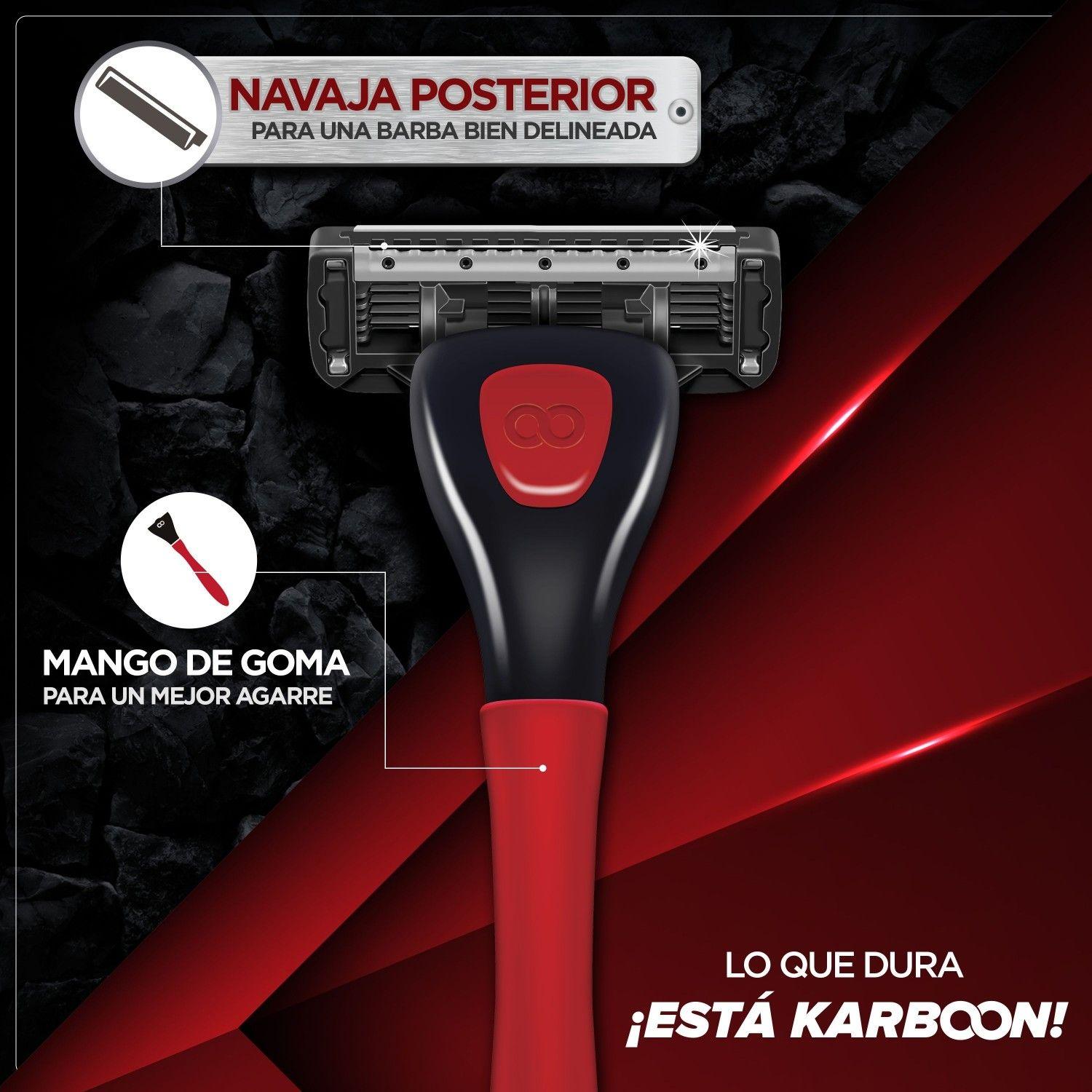 Máquina Afeitar Groomen 300 + 1 Cartucho De 3 Navajas-6
