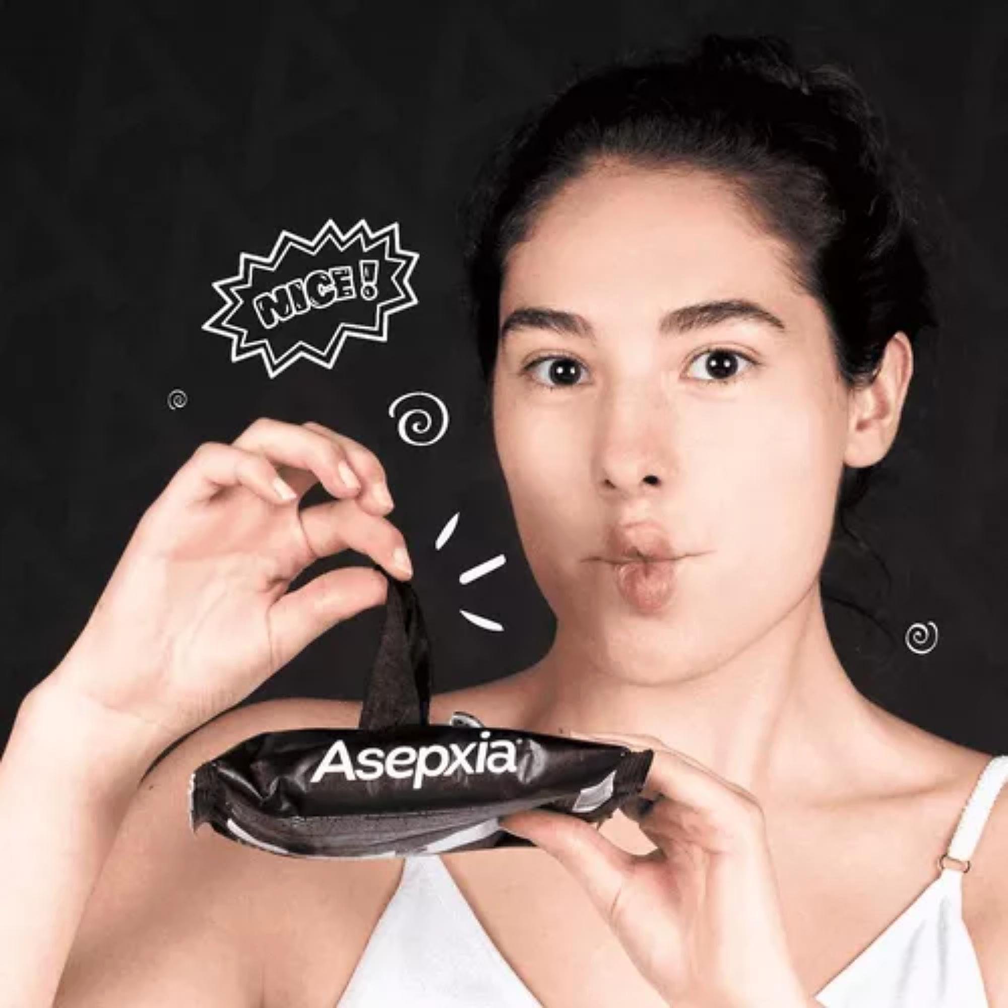 Asepxia Toallas limpieza facial Carbón 25 unidades-2