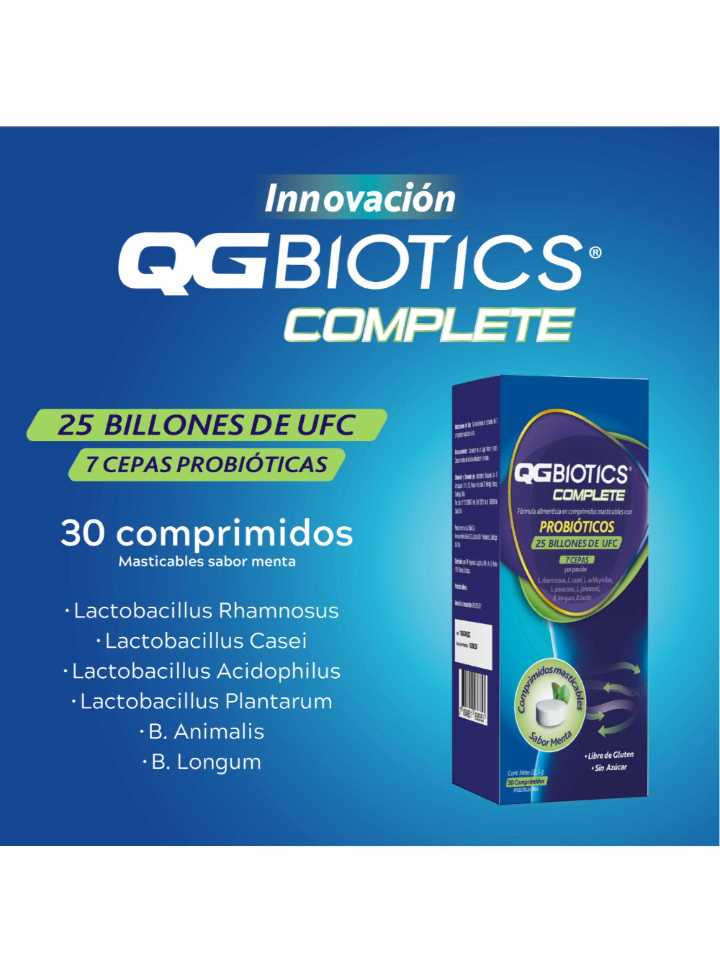 QGBiotics Complete probióticos 25 billon UFC 30 masticables-2