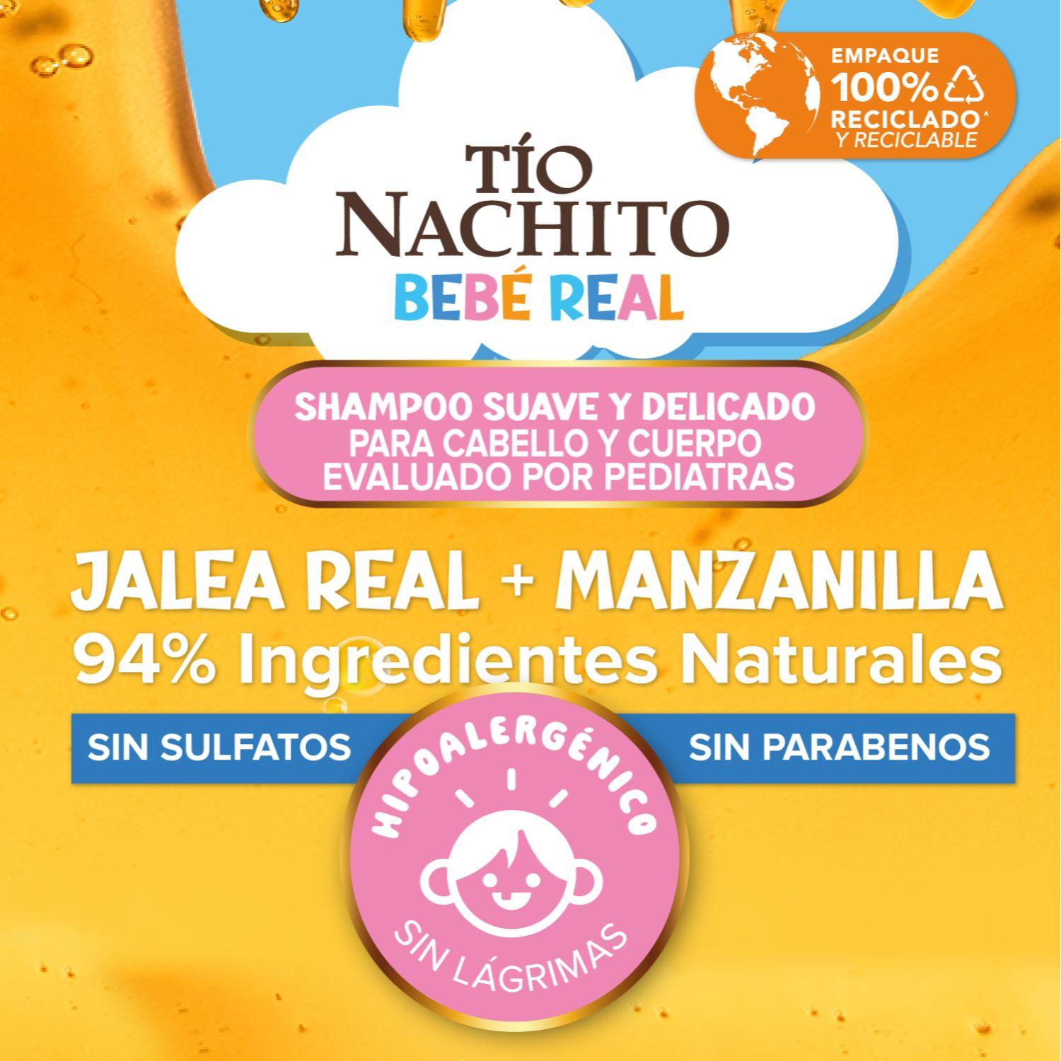 Tío Nachito Shampoo para Niños 2 en 1 Cabello y Cuerpo 400ml-2