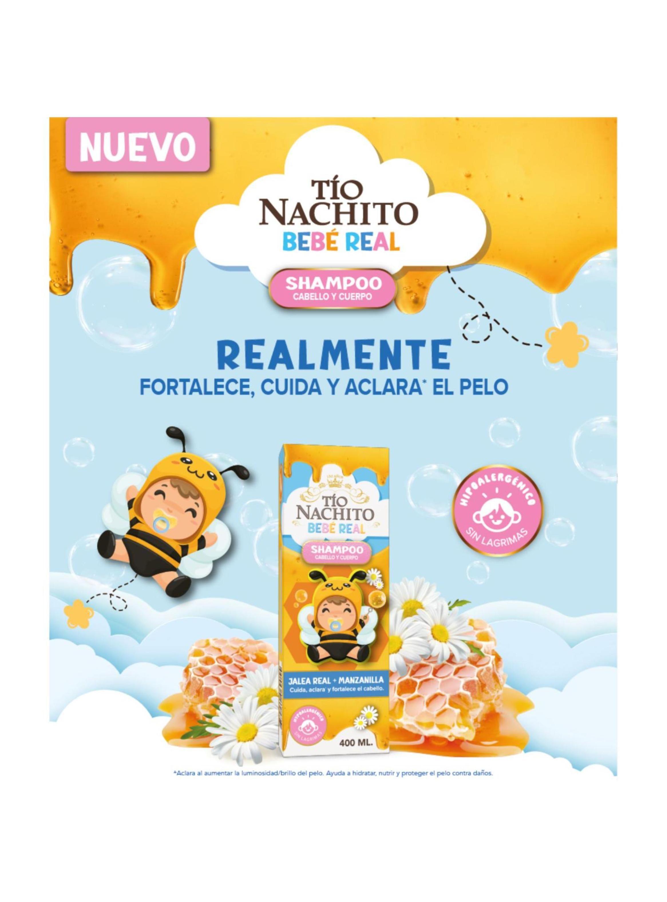 Tío Nachito Shampoo para Niños 2 en 1 Cabello y Cuerpo 400ml-4