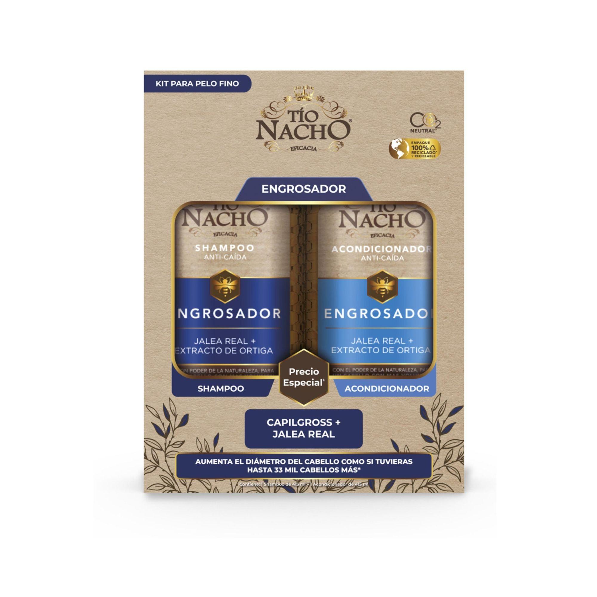 Pack Tío Nacho Engrosador Shampoo + Acondicionador 415 ML-0