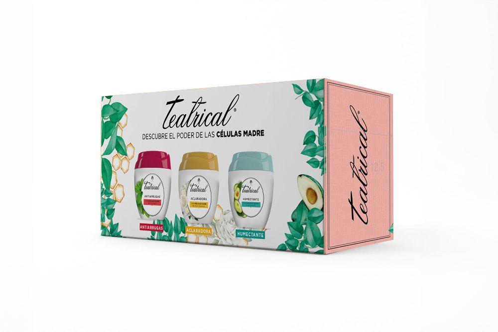 Pack Teatrical Antiarrugas 100ml + Humectante 100ml + Aclarante 100ml-2