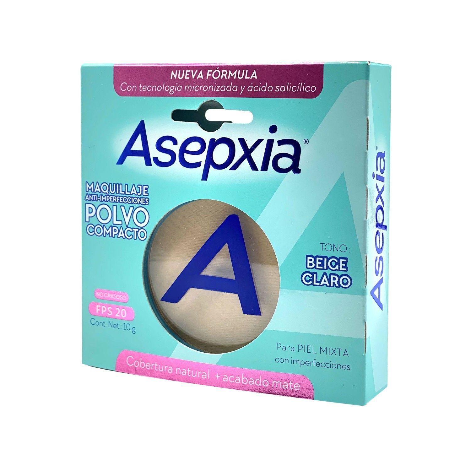 Asepxia Maquillaje Polvo Compacto Beige Claro 10 Gr-2