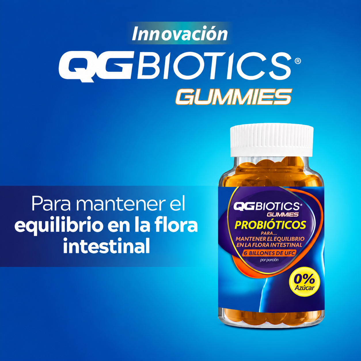 QGBiotics Gummies probióticos 6 billones UFC - 60 gomitas-2