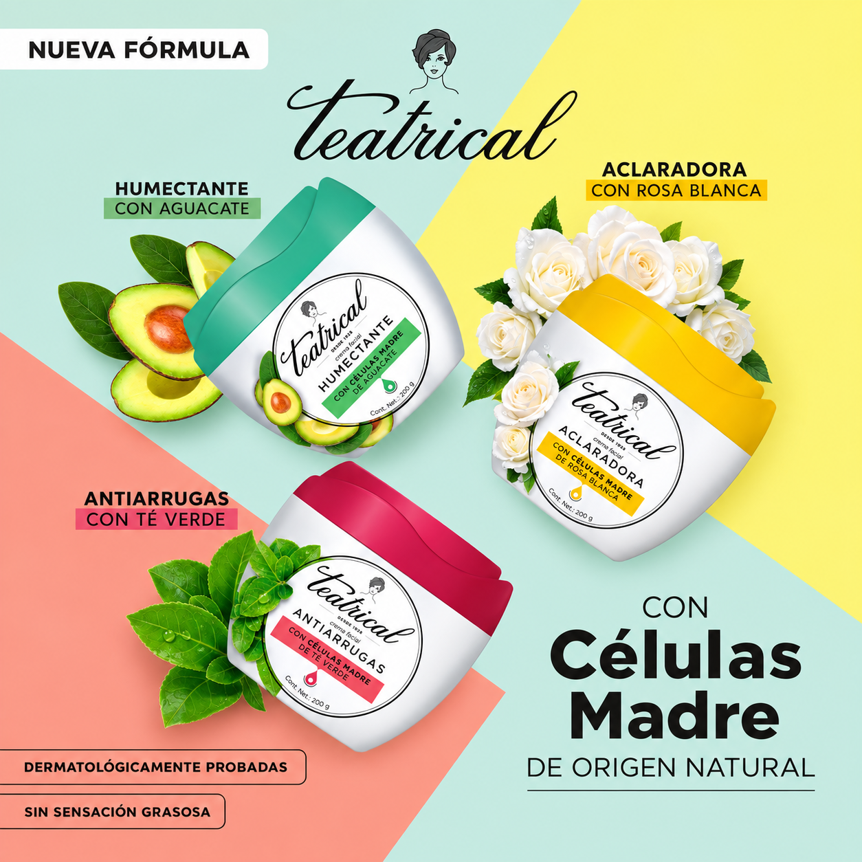 Teatrical Crema Facial Antiarrugas 200 GR-2