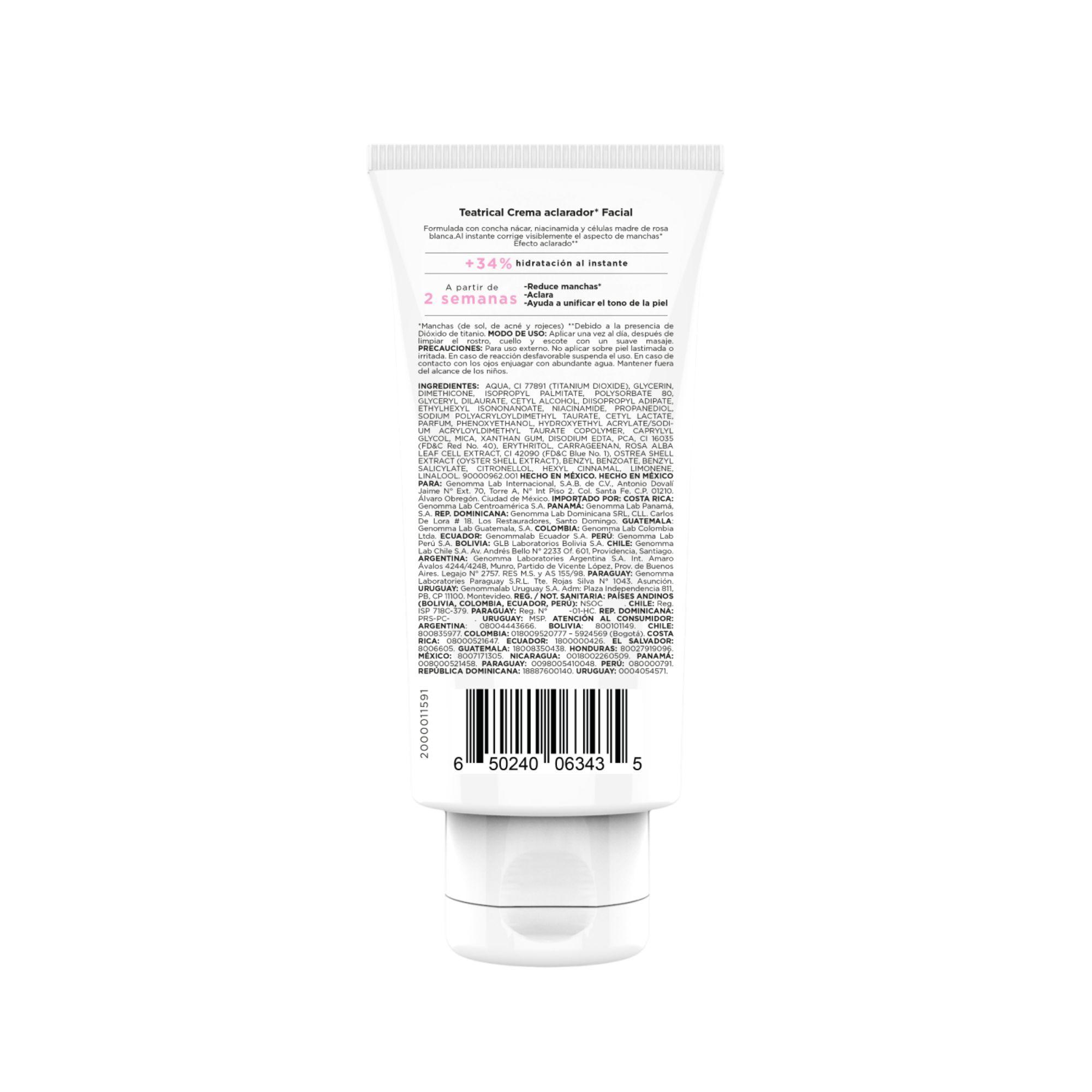Teatrical Aclaradora Facial 75 ml-1