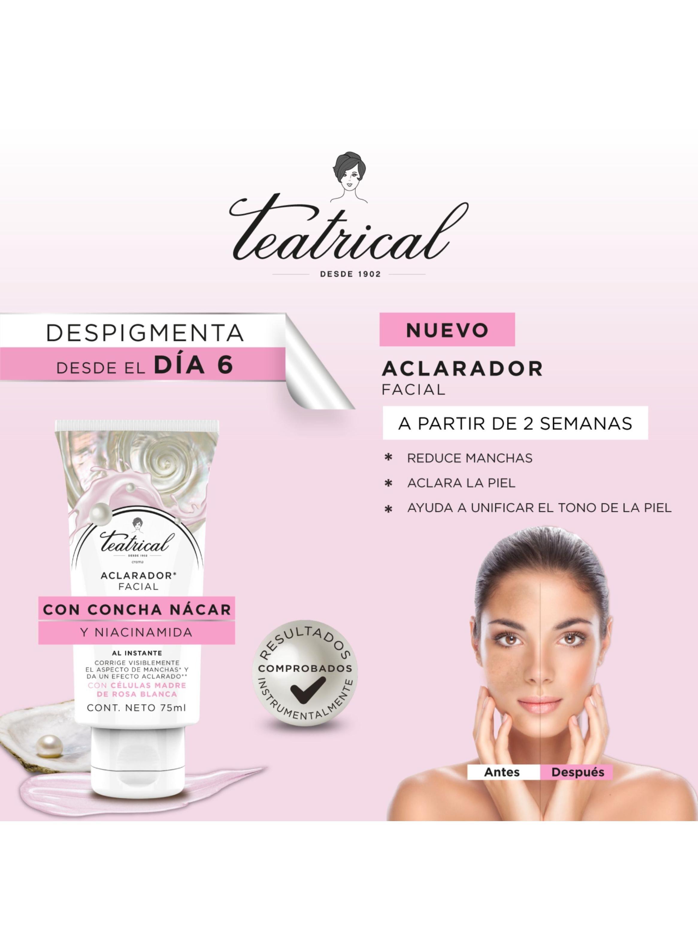 Teatrical Aclaradora Facial 75 ml-2
