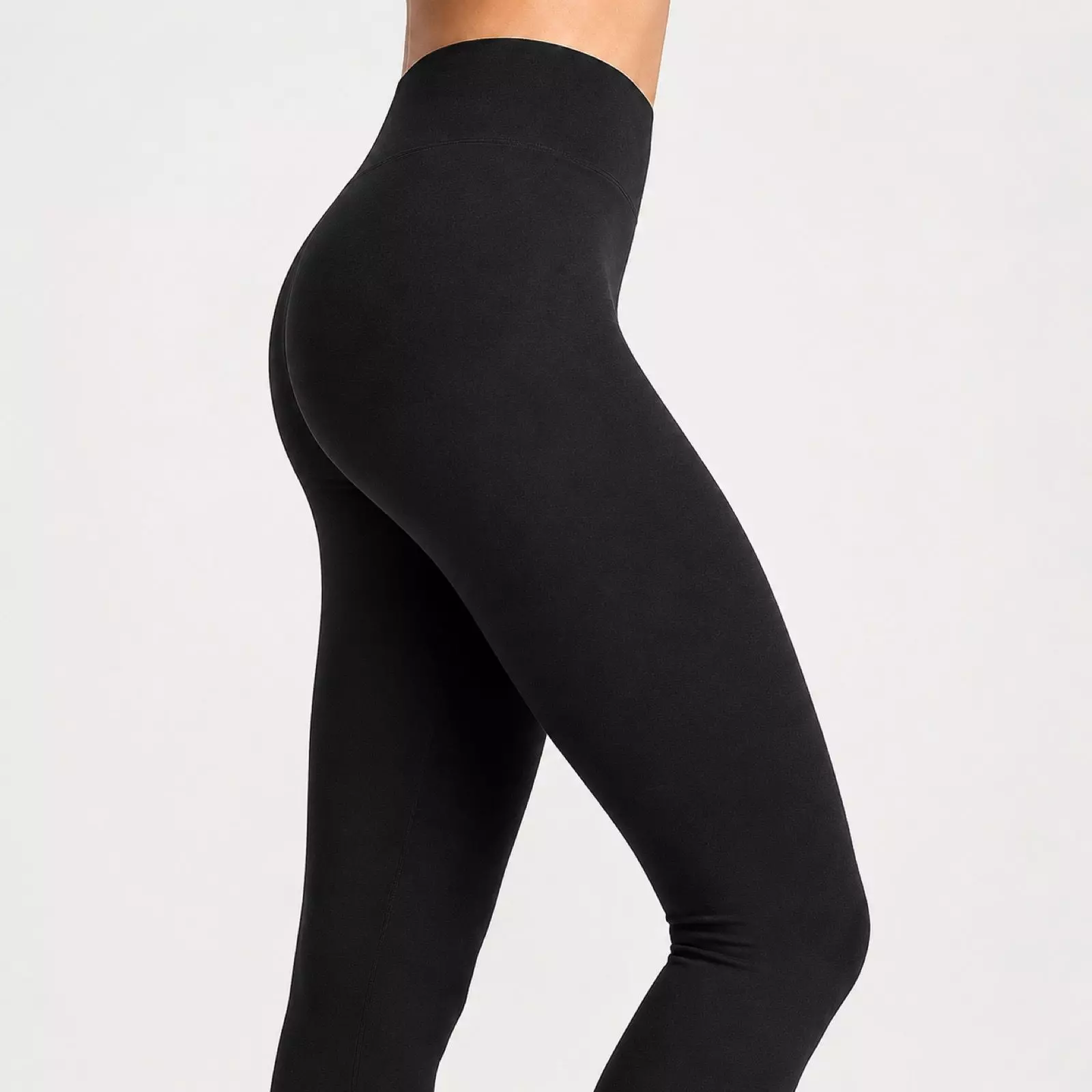 Leggings térmicos negros para mujer, talla única-3