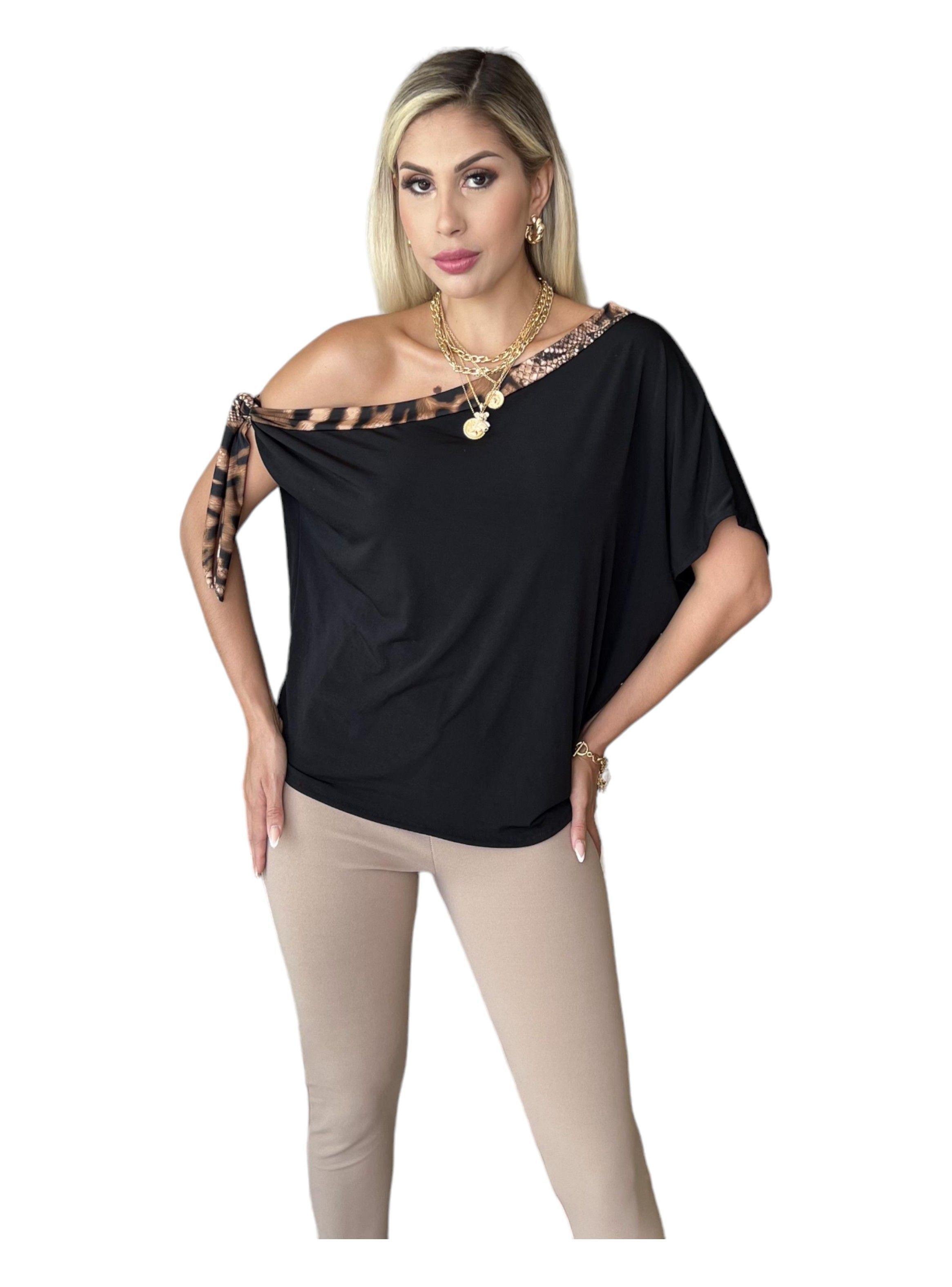 Polera Agata Negra print-0