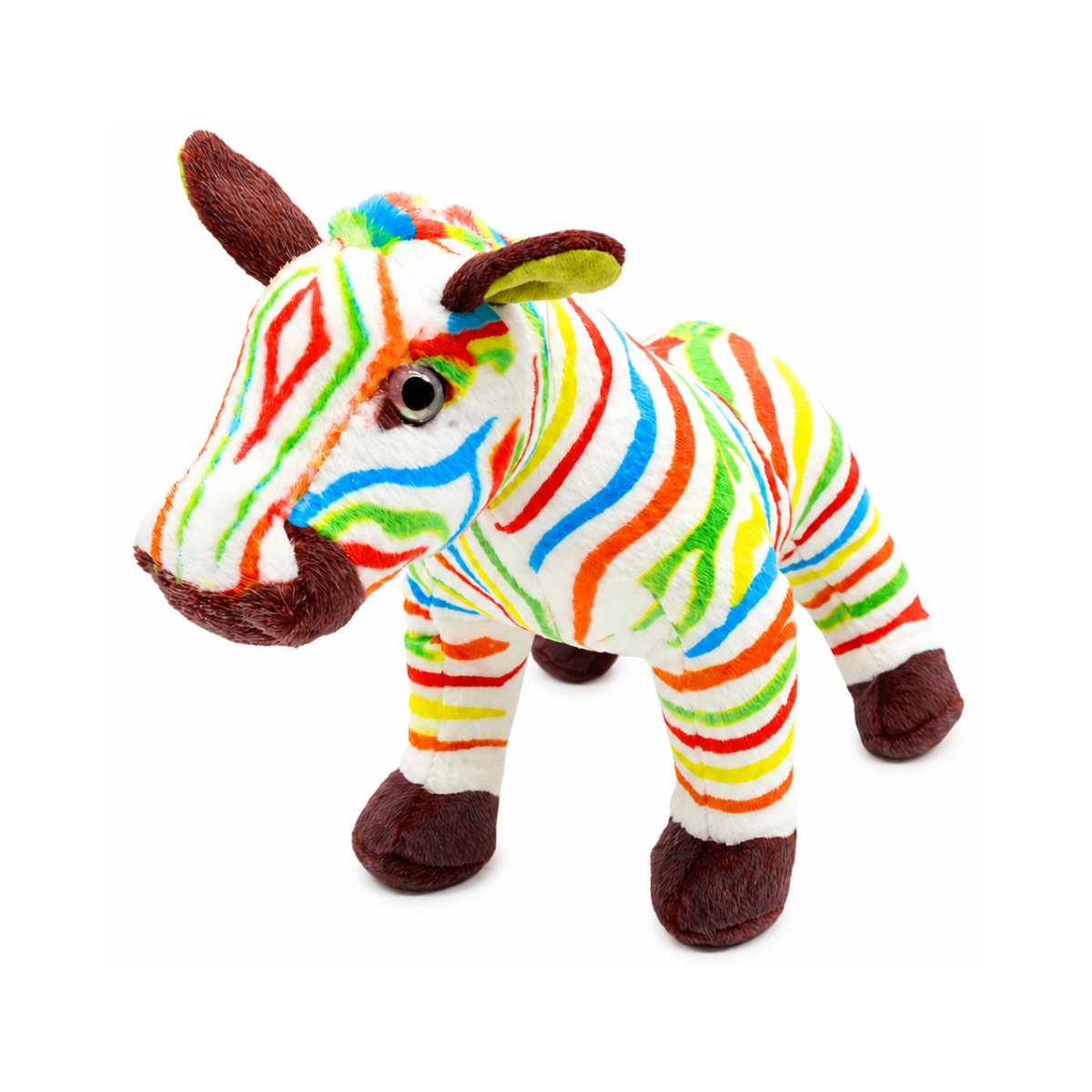 Peluche Cebra Arcoiris 27 cm Buinzoo-0