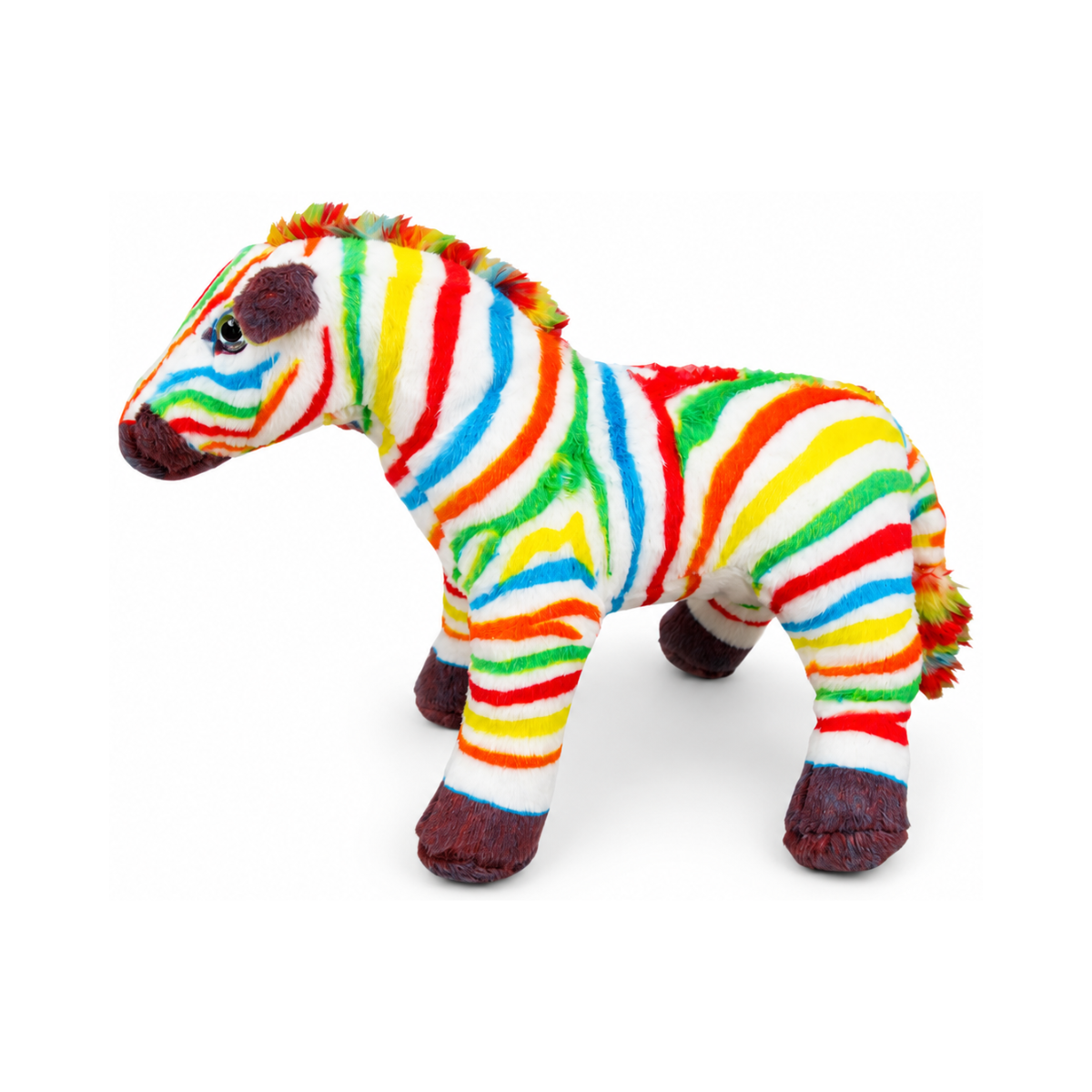 Peluche Cebra Arcoiris 27 cm Buinzoo-2
