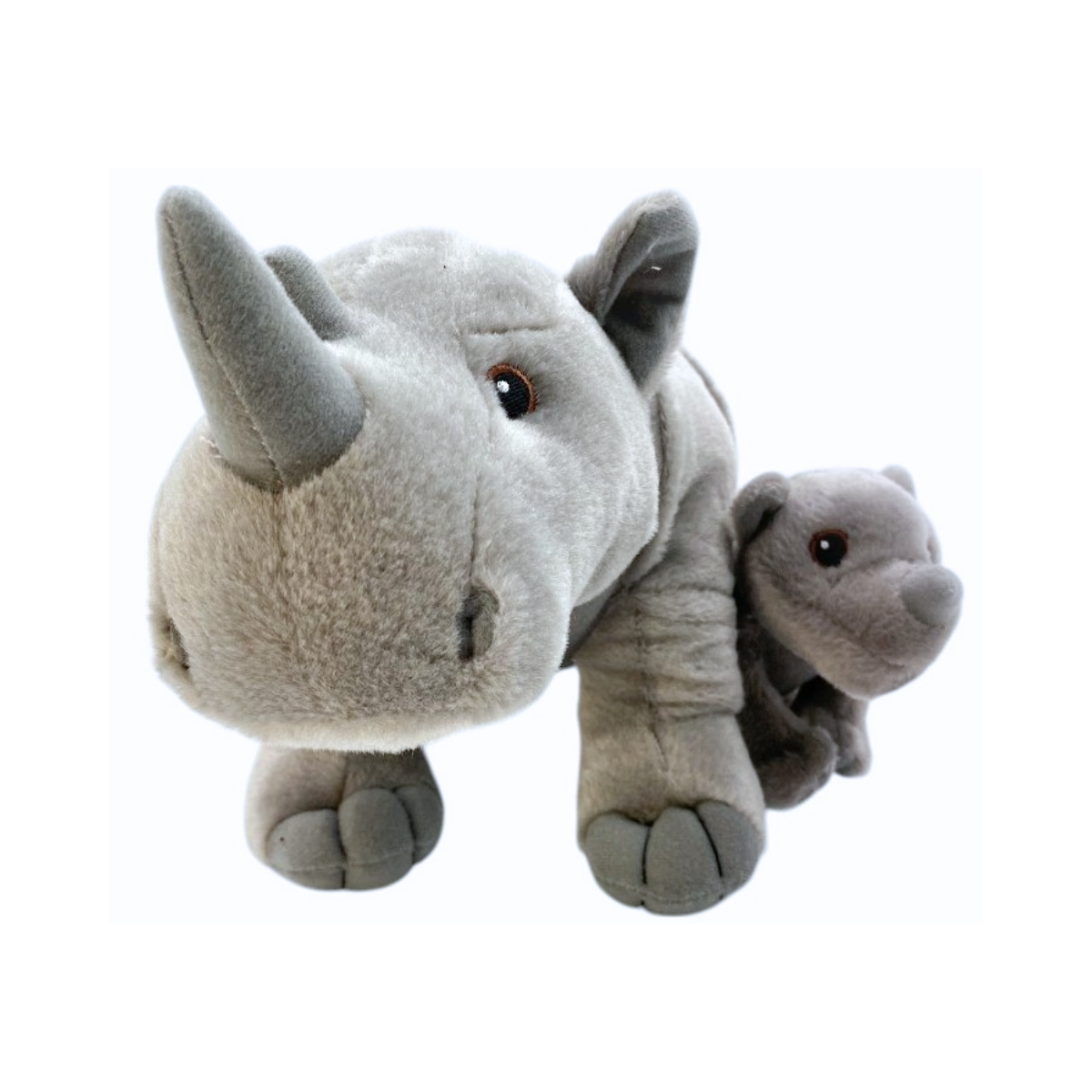 Peluche Rinoceronte con Bebé 35 cm Buinzoo-2