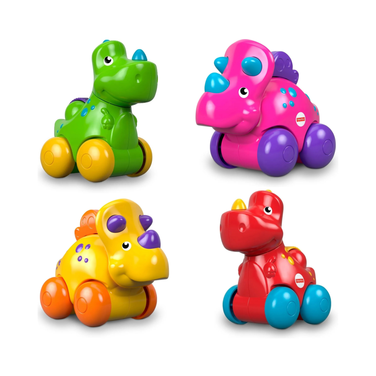 Juguete Carrito De Dinosaurio T-rex y Triceratops Fisher-Price-2