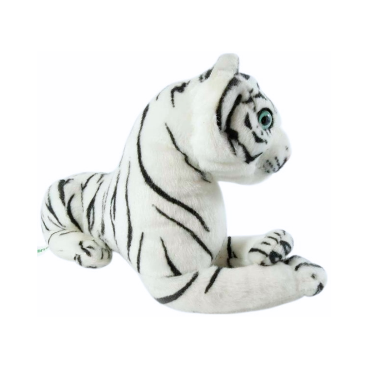 Peluche Tigre Blanco Acostado 30 cm Buinzoo-1