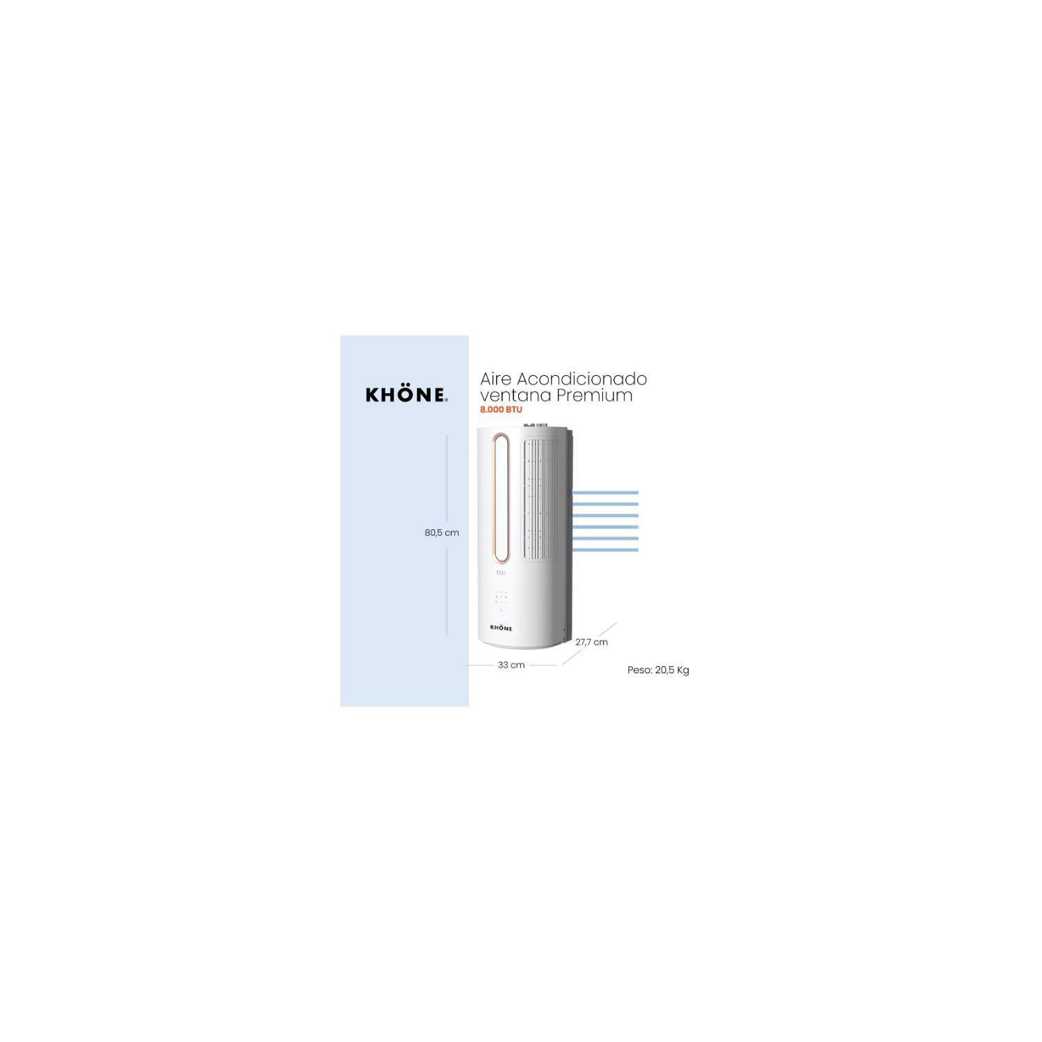 AIRE ACONDICIONADO VENTANA PREMIUM KHÖNE 8000 BTU-3
