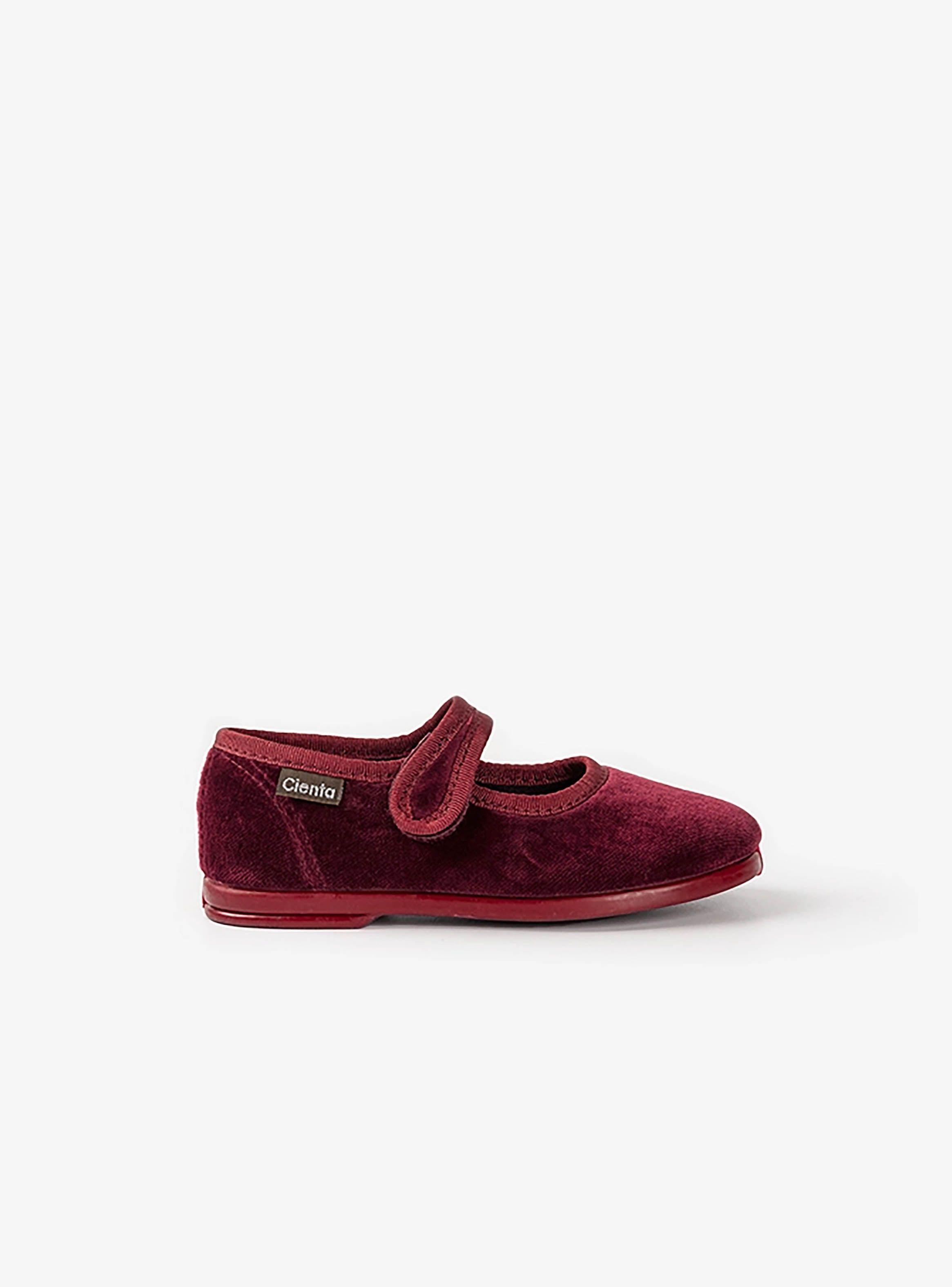 Merceditas Terciopelo con velcro niña (T. 23-35)-0