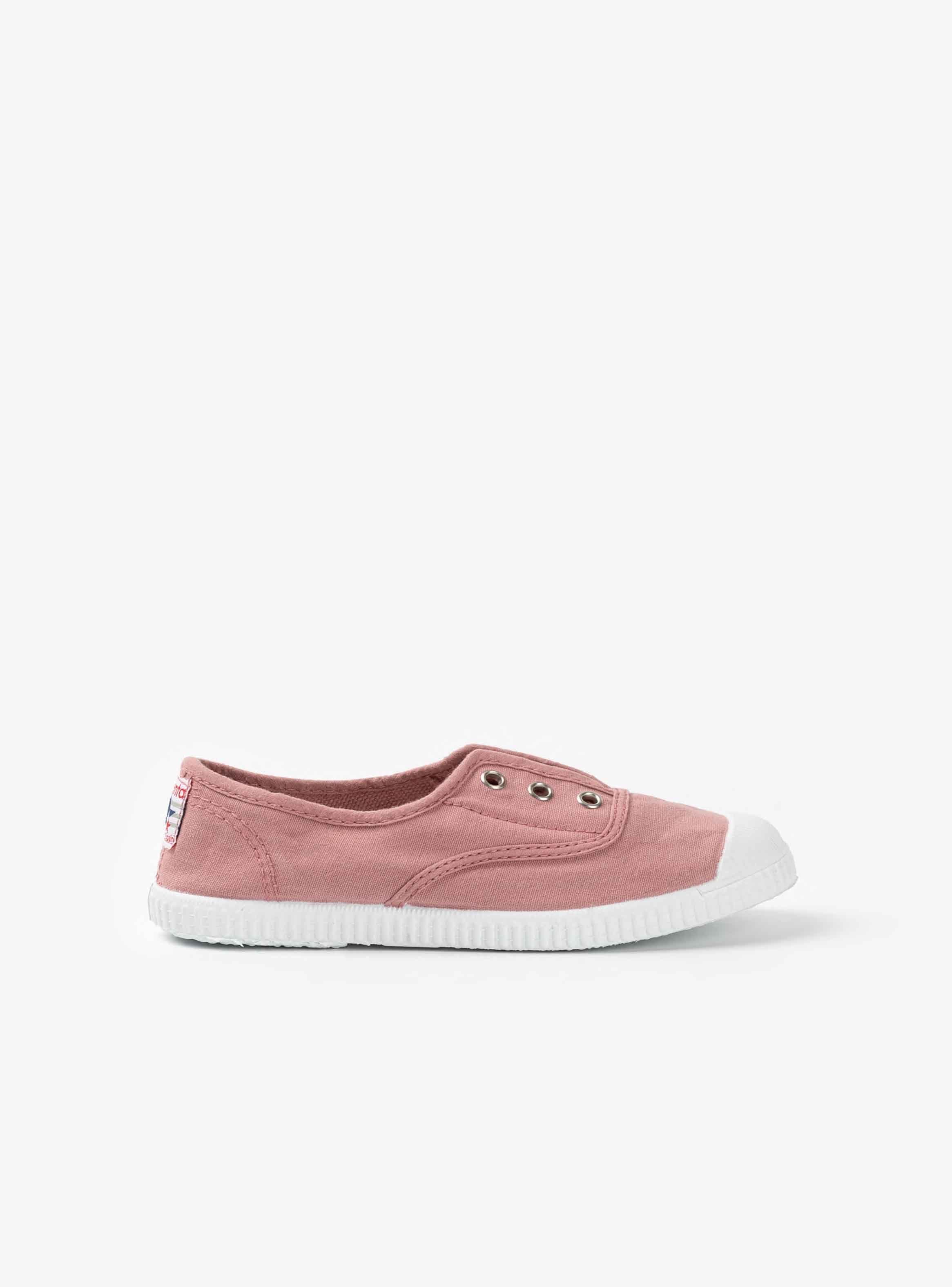Zapatilla lona sin cordones mujer rosa (T. 35-43)-0
