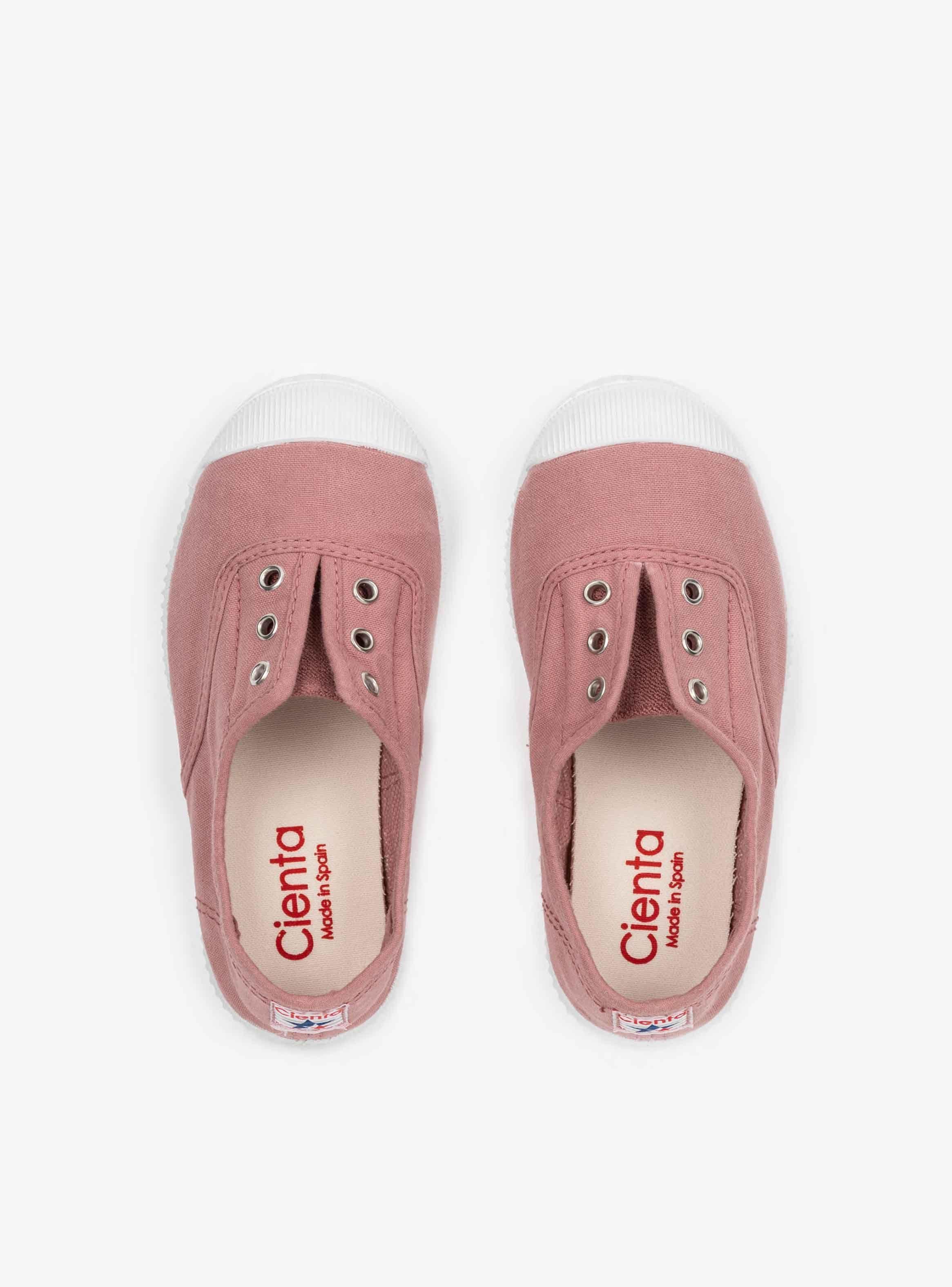 Zapatilla lona sin cordones mujer rosa (T. 35-43)-2