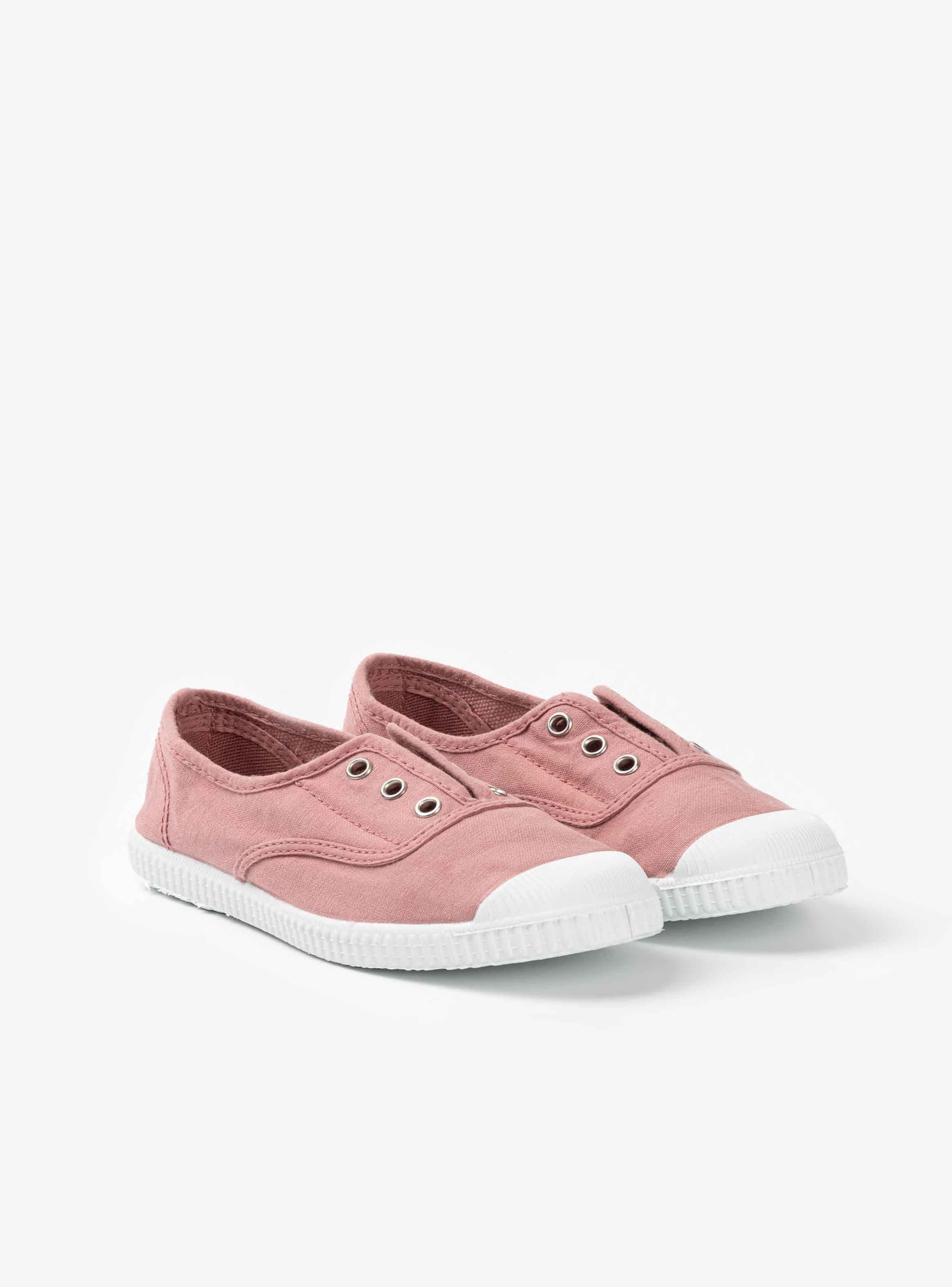 Zapatilla lona sin cordones mujer rosa (T. 35-43)-3
