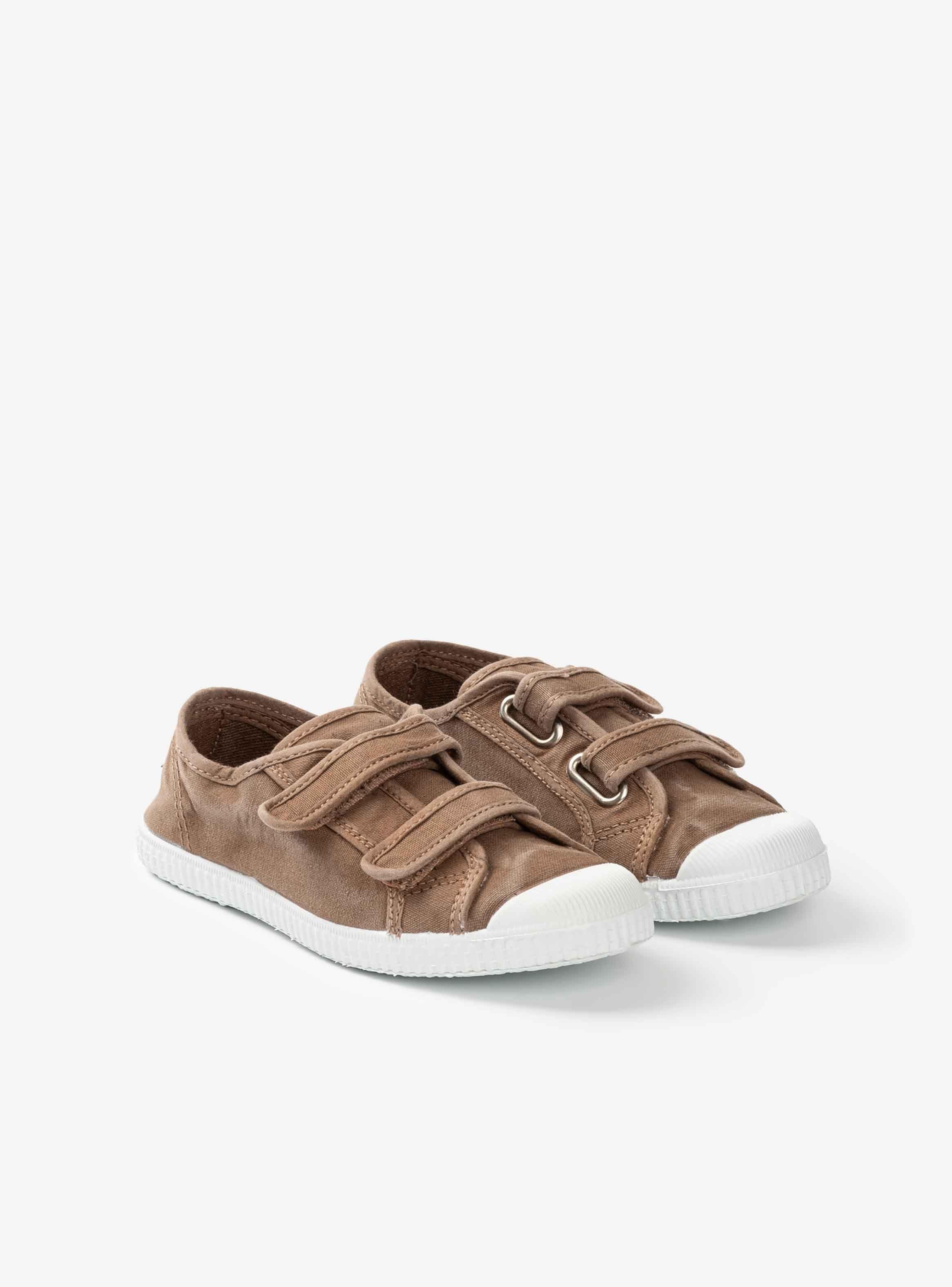 Zapatilla lona doble velcro niño niña-2