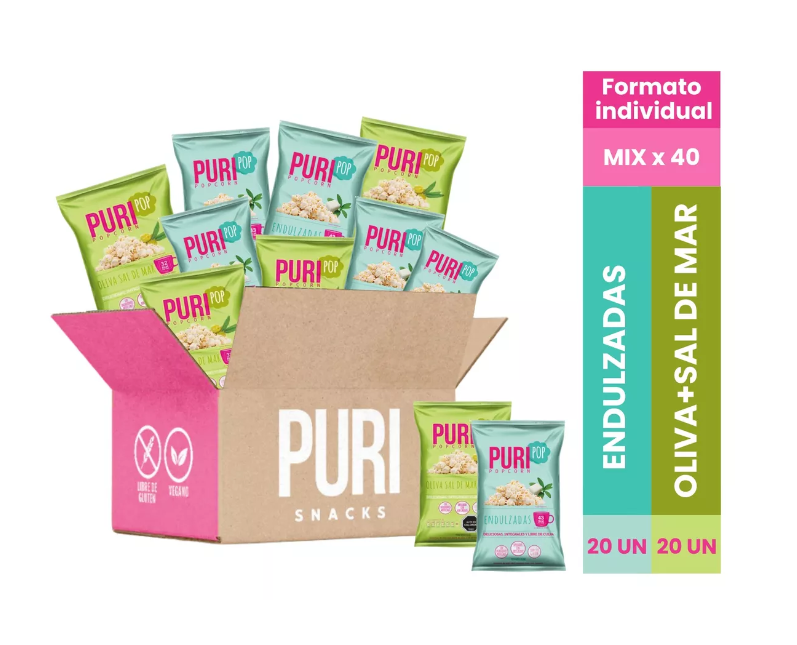 Mix 40 Puripop Individual Oliva Saldemar Y Endulzadas Vegan-0