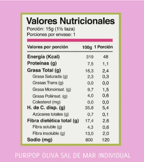 Mix 40 Puripop Individual Oliva Saldemar Y Endulzadas Vegan-5