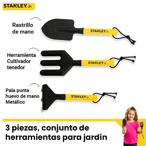 Set de herramientas de mano para Jardinería Stanley Jr. 	-3