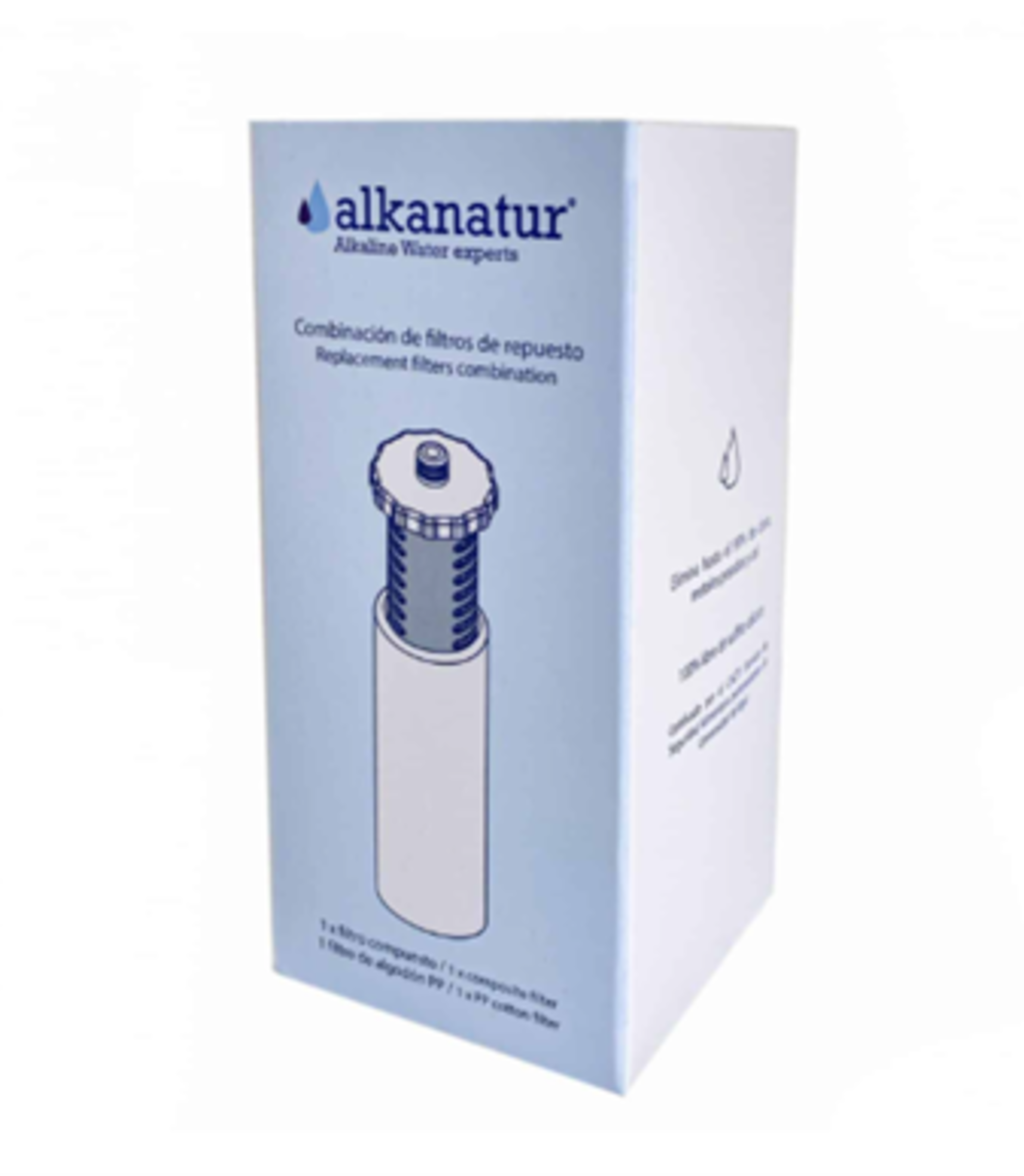 Repuesto para filtro de ducha recambiable Alkanatur-0