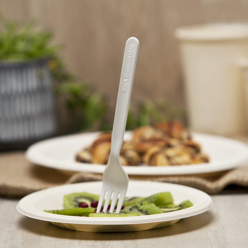 20 Platos Pequeños diámetro 17.7 cm, Almidón de Maiz-2