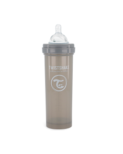 Mamadera Anti-cólico 330ml Twistshake color Gris-1