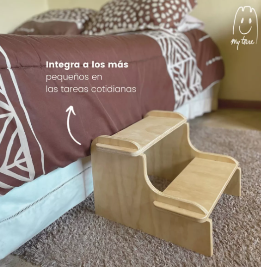 Piso Alzador De 2 Niveles para tareas cotidianas Montesorri Pikler-4
