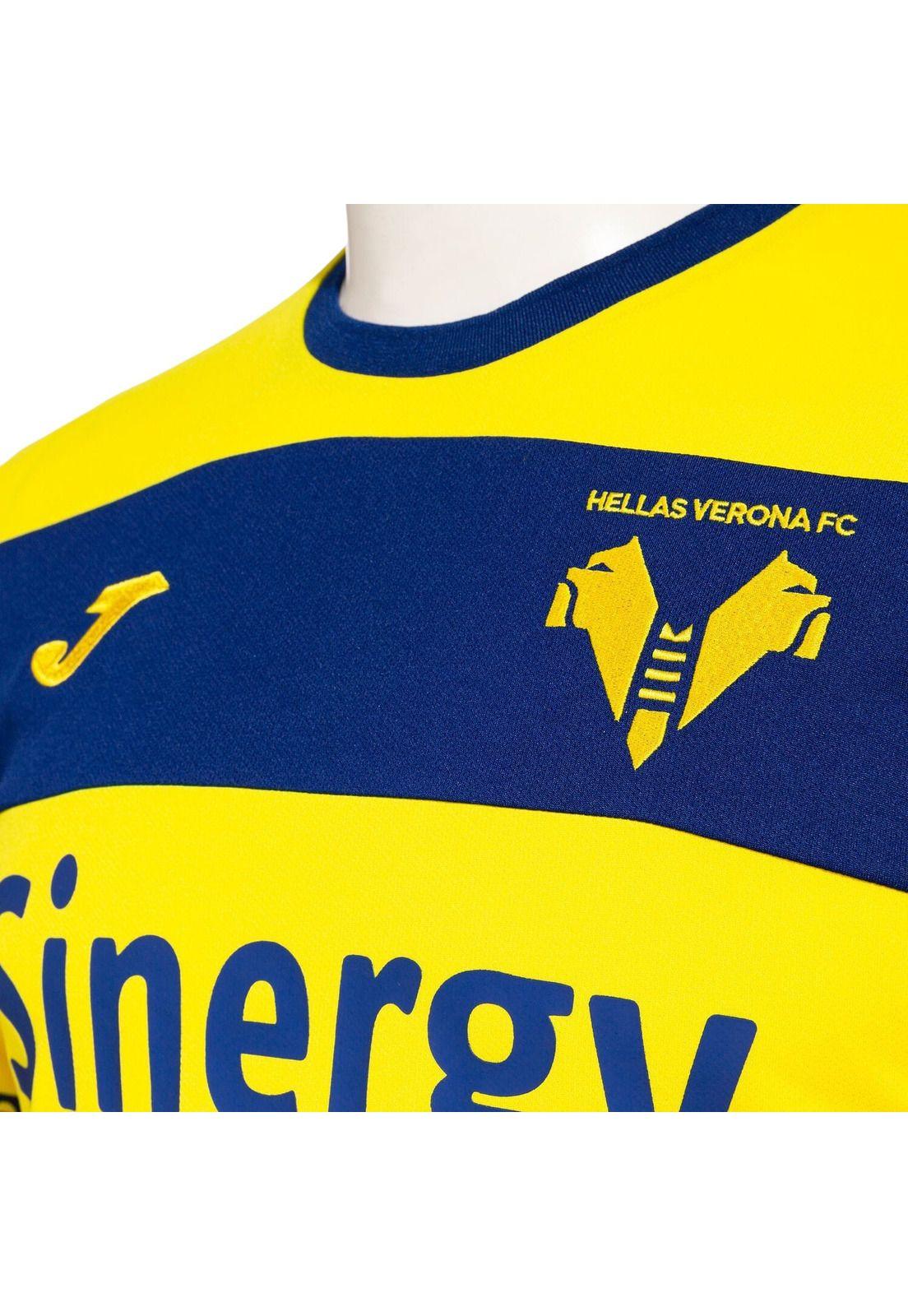 Camiseta Hellas Verona 2023 2024 Visitante Original Joma-3
