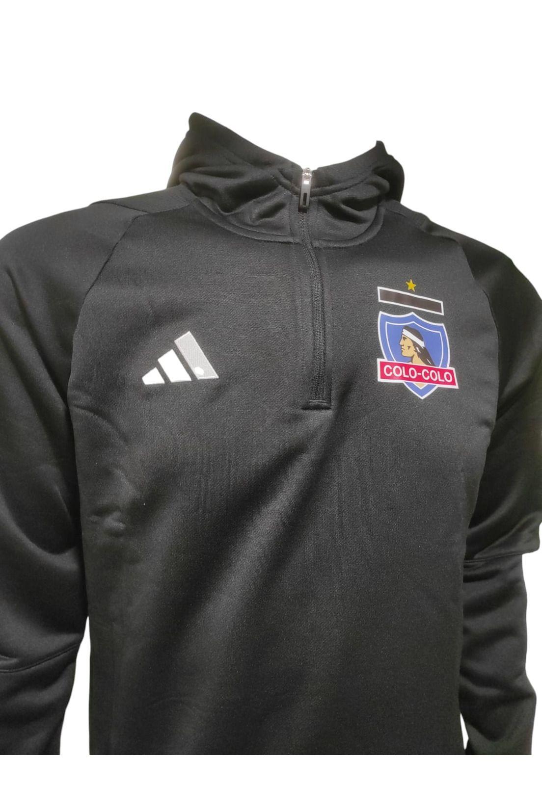 Polerón Colo-Colo 2024 Salida Medio Cierre Nuevo Adidas-2