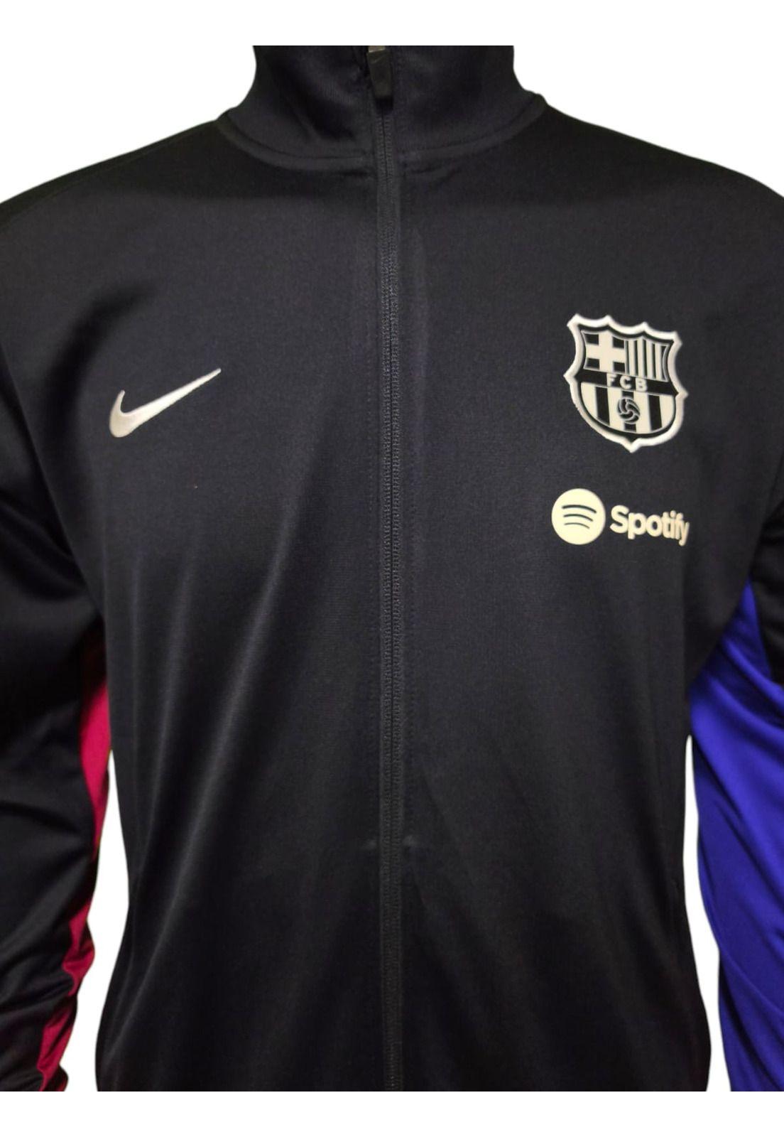 Polerón Barcelona 2024 2025 Salida Negro Cierre Nike-2