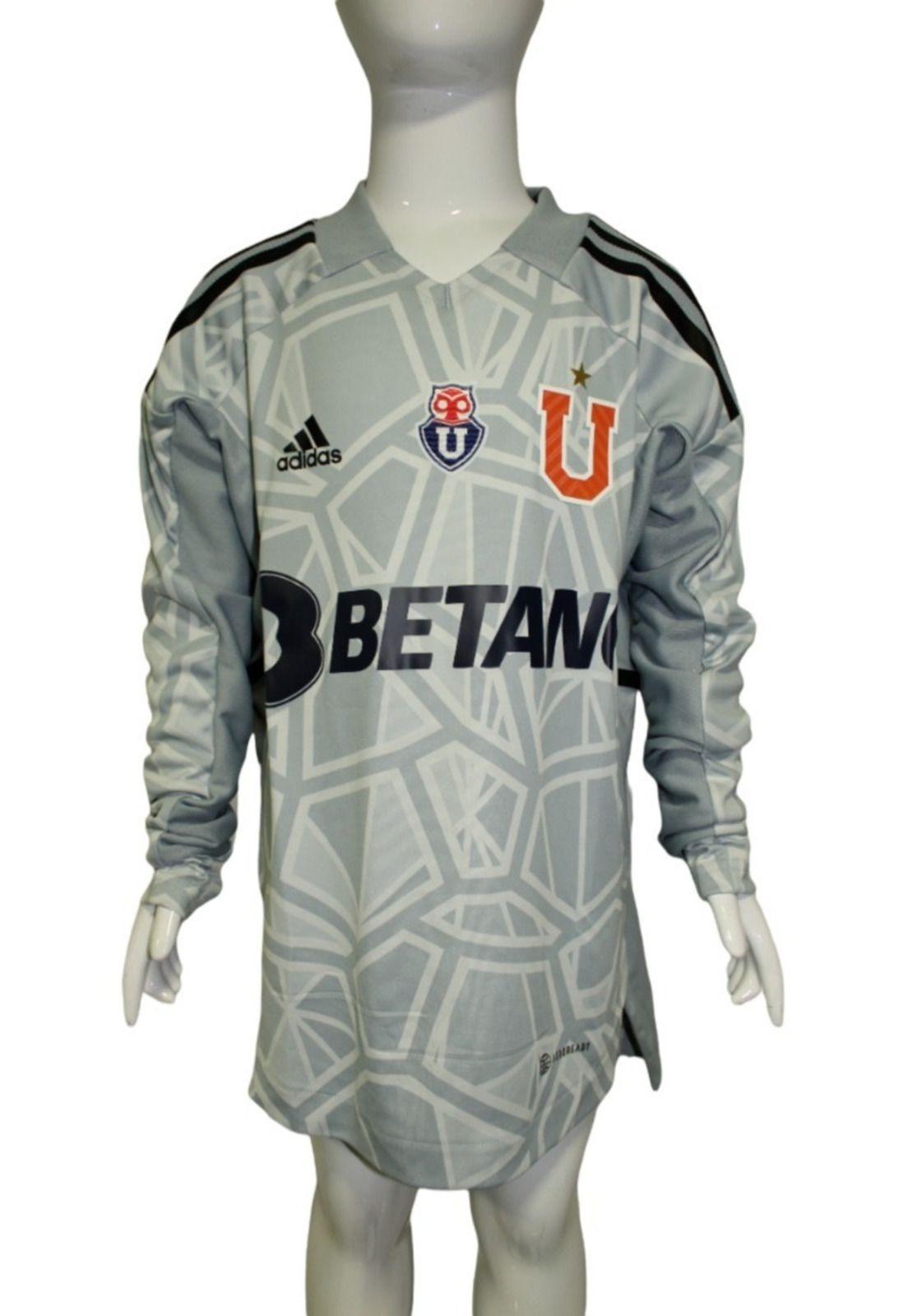 Camiseta Universidad De Chile 2022 Niño Arquero Gris adidas-0