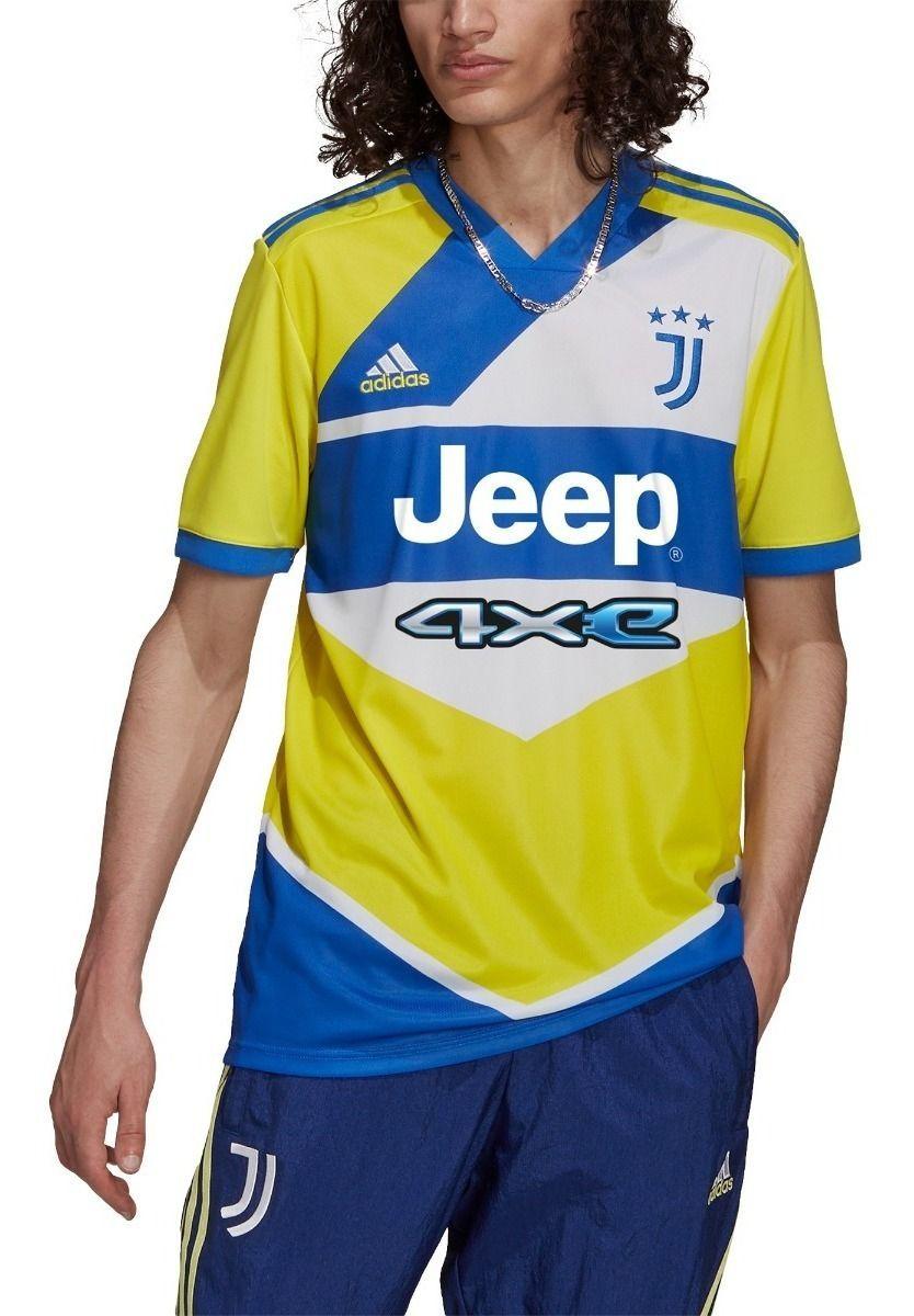 Camiseta Juventus 2021/22 Tercera Tricolor Nueva Original-1