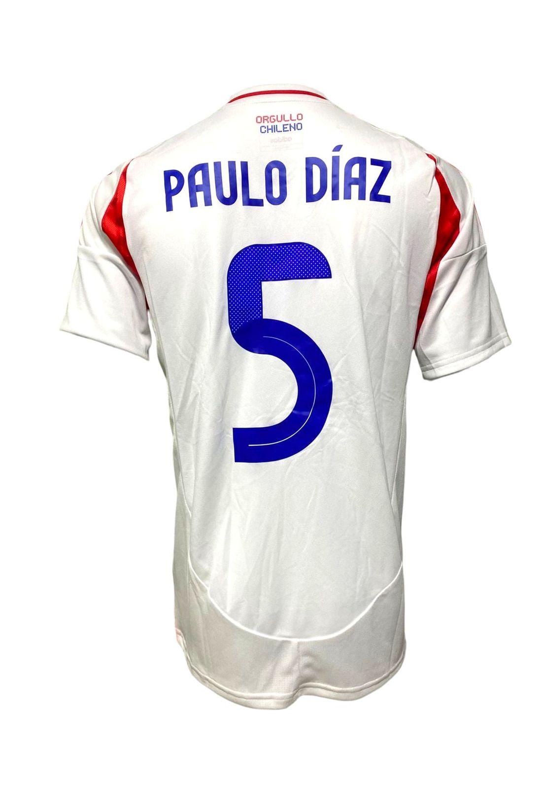 Camiseta Chile 2024 2025 Visita N5 Paulo Díaz Utilería Adidas-2