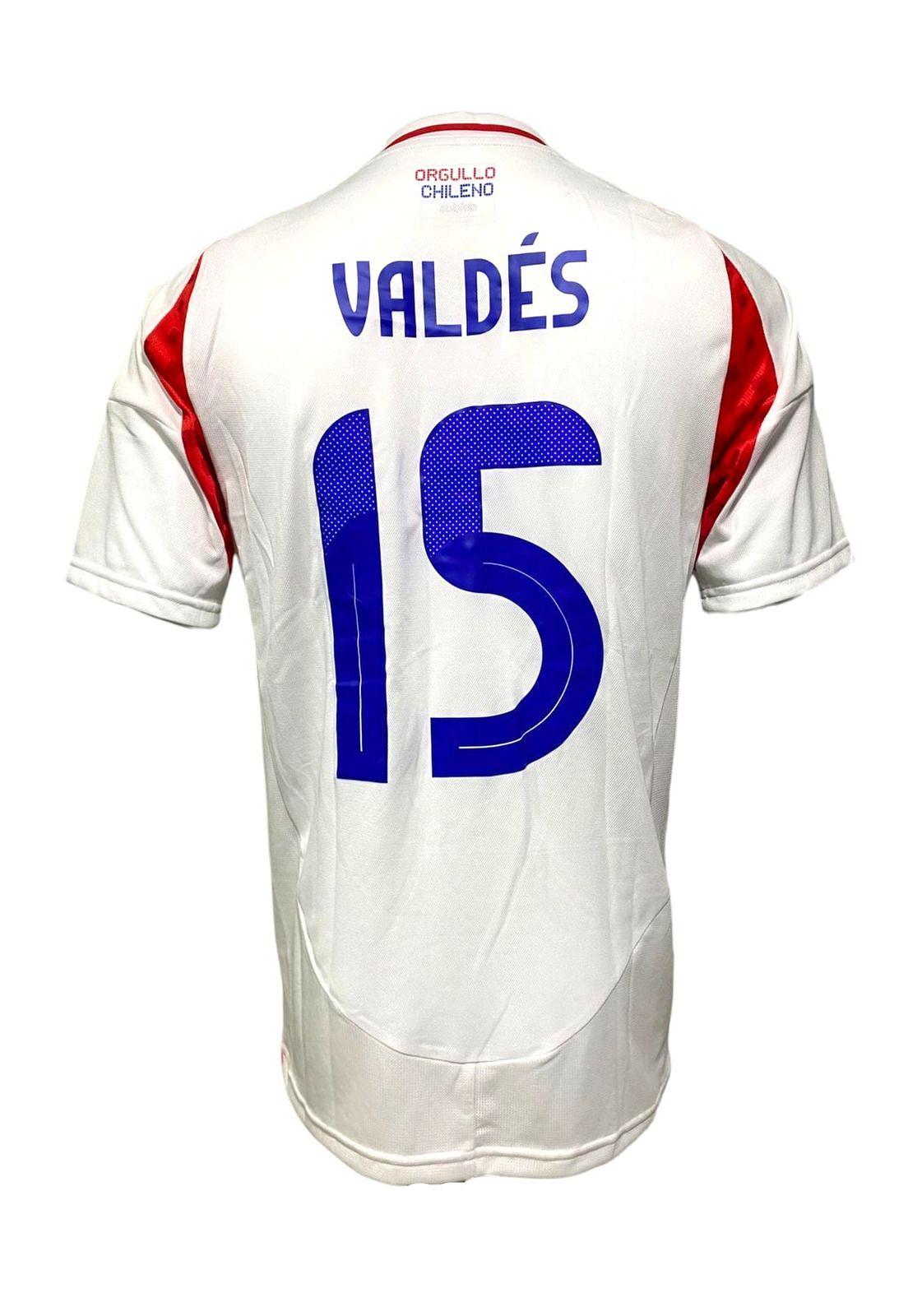 Camiseta Chile 2024 2025 Visita N15 Valdés Utilería Adidas-2