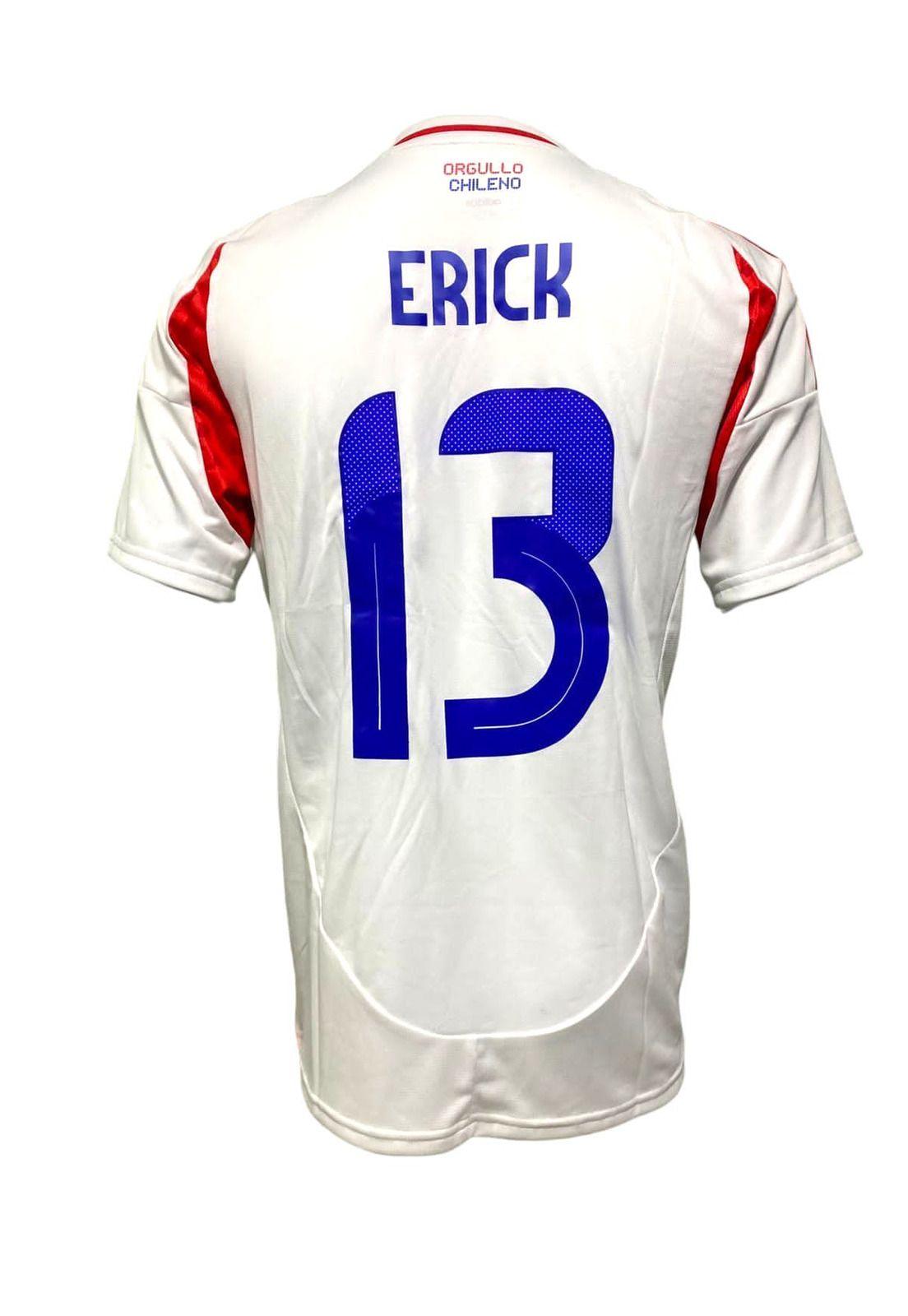 Camiseta Chile 2024 2025 Visita N13 Erick Utilería Adidas-2