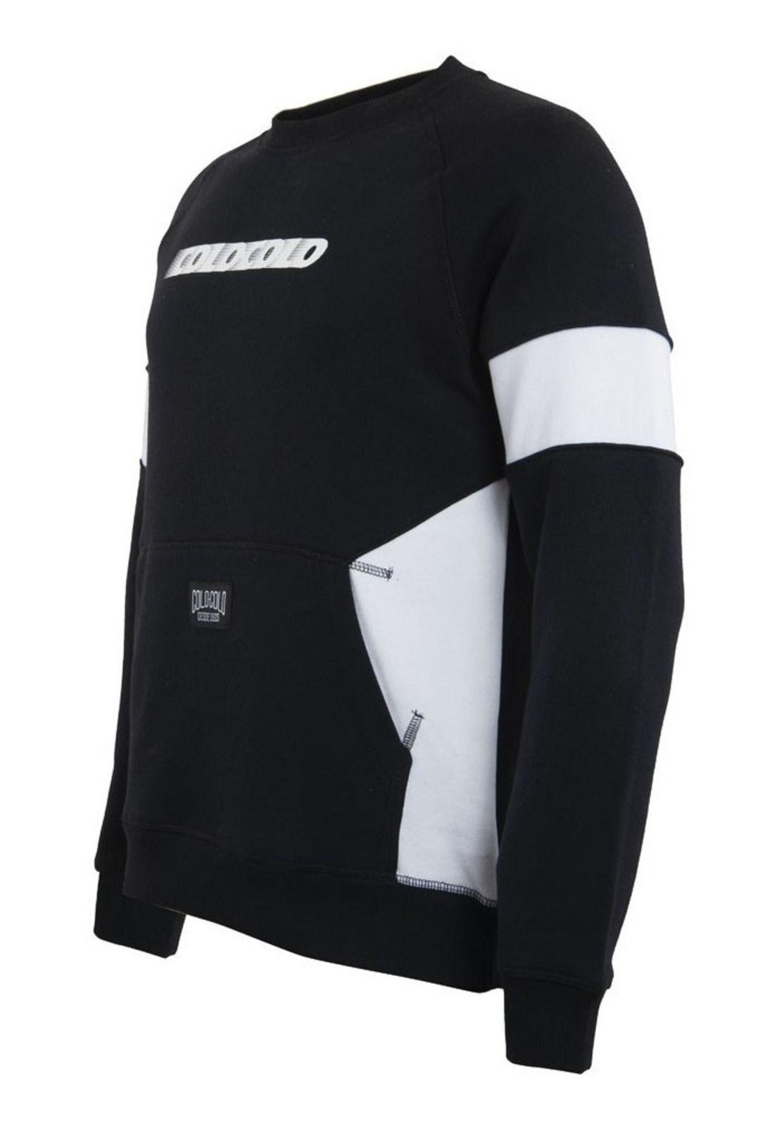      Poleron Colo Colo 2022 Urbano Negro Letras Producto Oficial-1