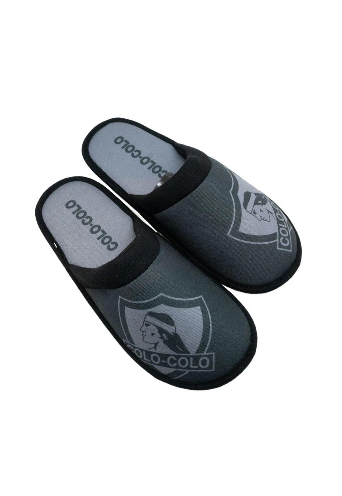 Pantuflas Colo Colo Nuevas Original Titanio-2