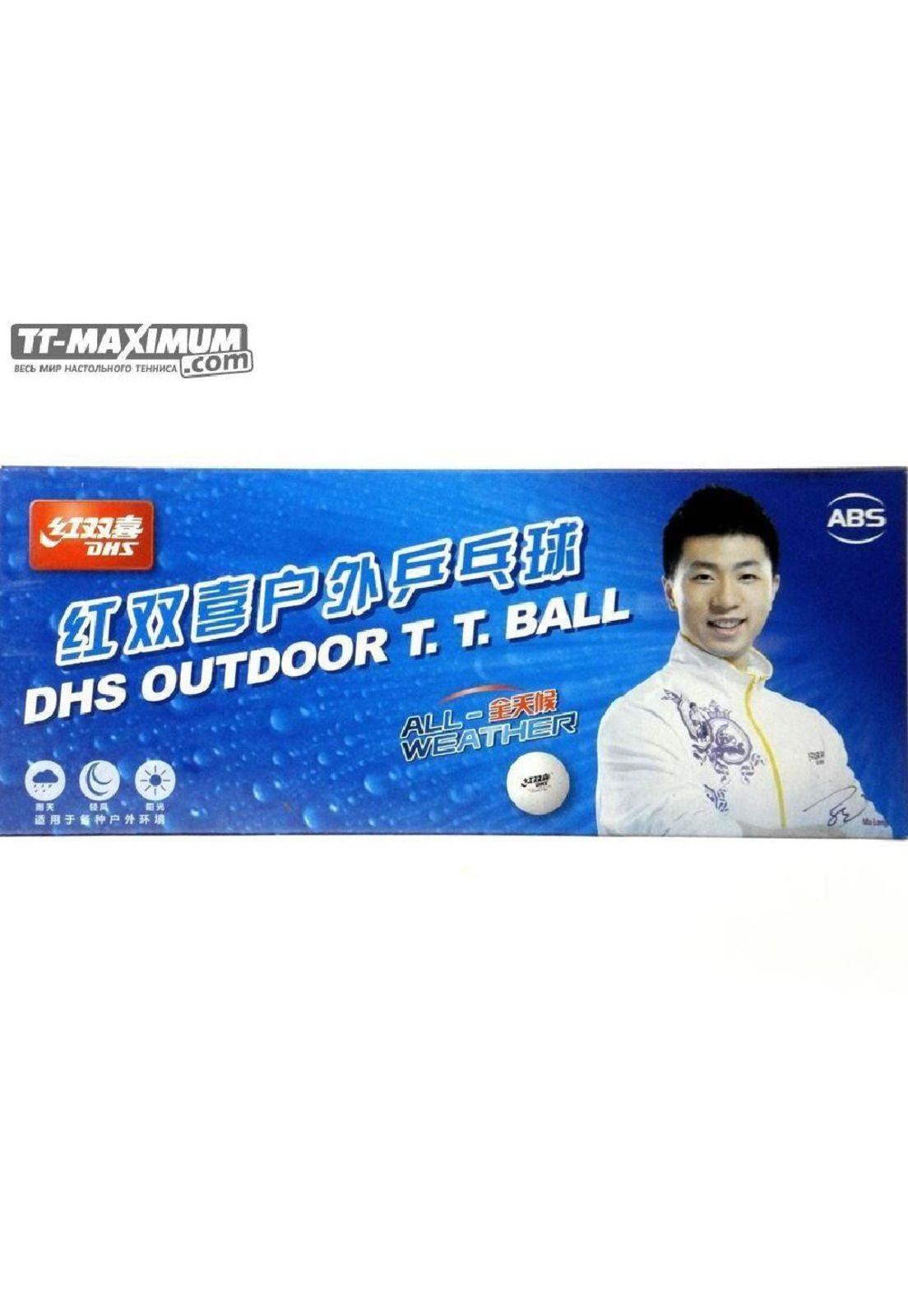 Set 10 pelotas de ping pong outdoor DHS-2